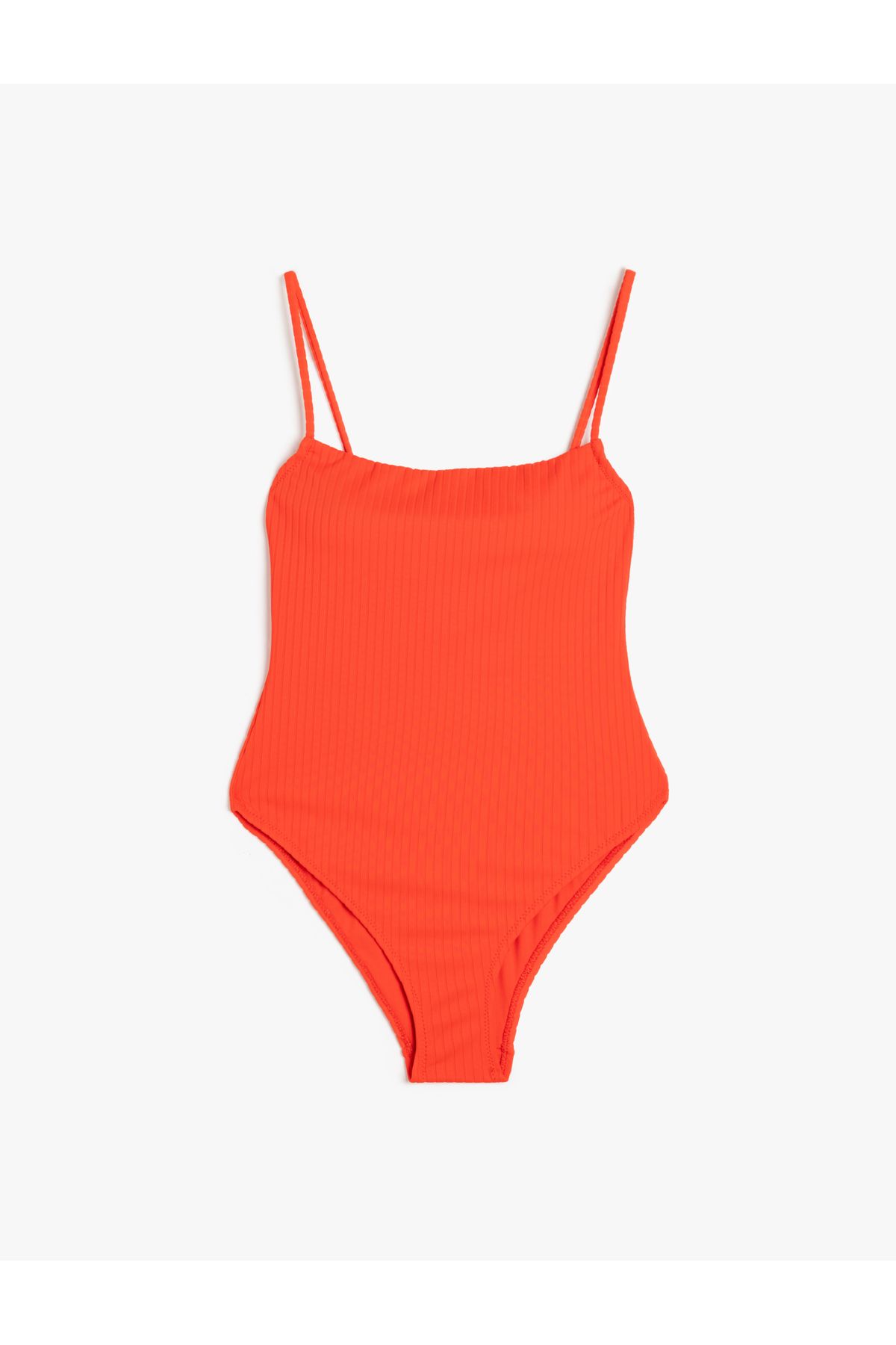 Koton-Textured Swimsuit with Adjustable Thin Straps 1