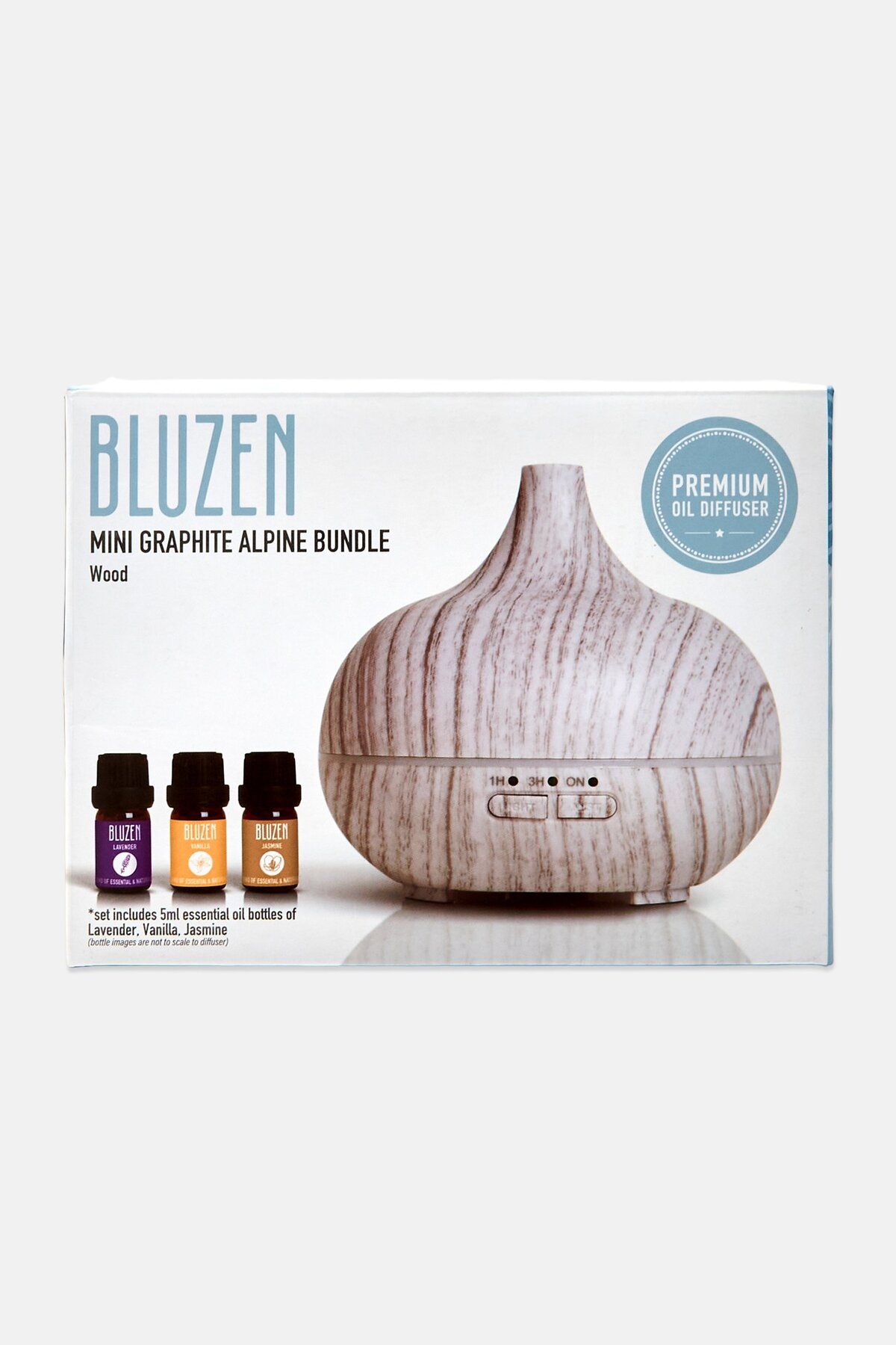 Bluzen-Mini Alpine Aromatherapy Led Color Changing Oil Diffuser Sets 150 ml, Grey 2