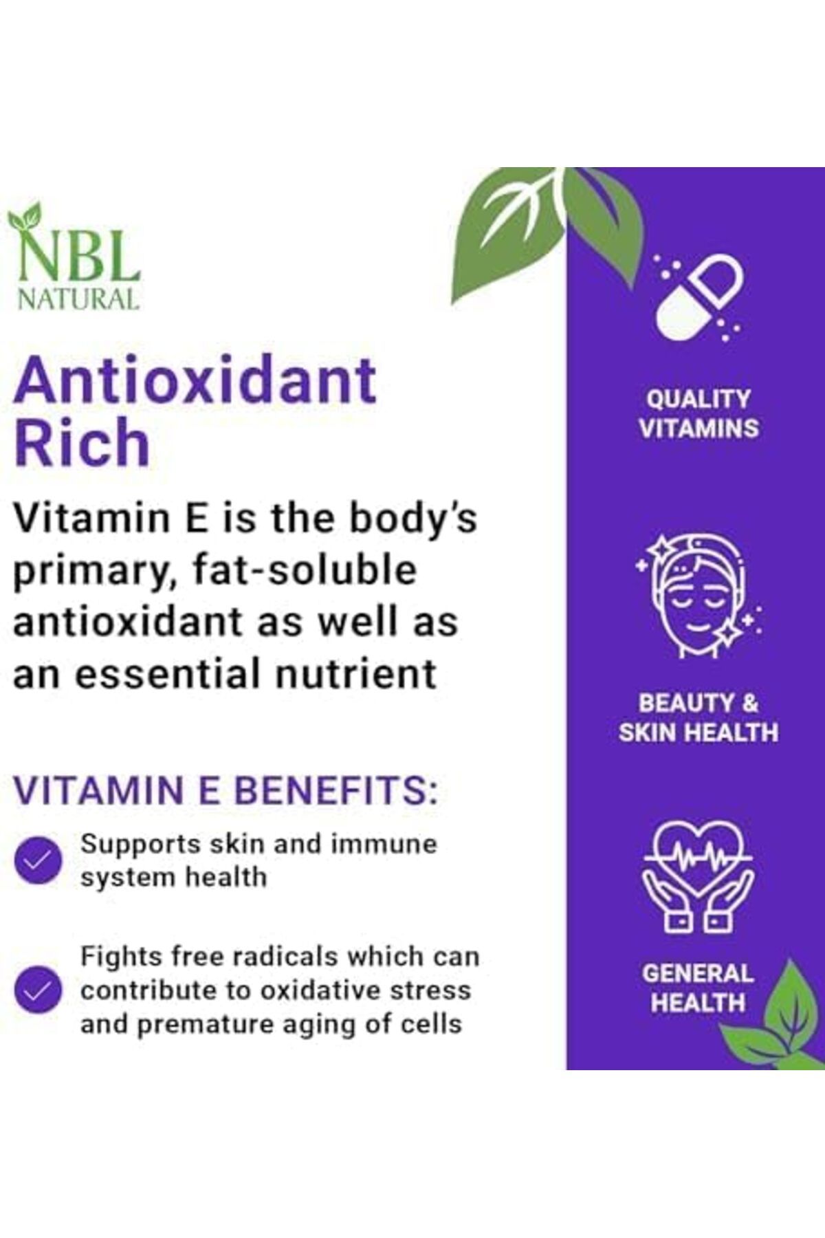 NBL Natural-Vitamin E-400 Mixed Tocopherols & Selenium 100 softgel 6