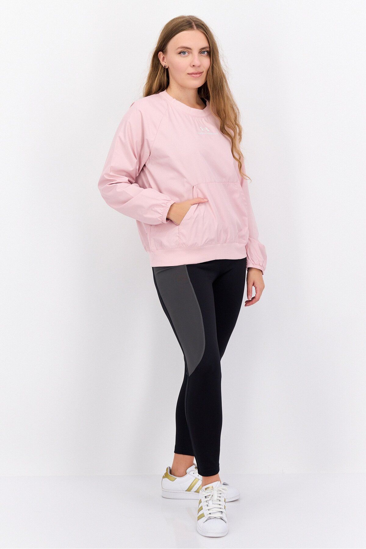 Under Armour-Women Sportswear Fit Long Sleeve Outdoor Sweatshirt, Pink 4