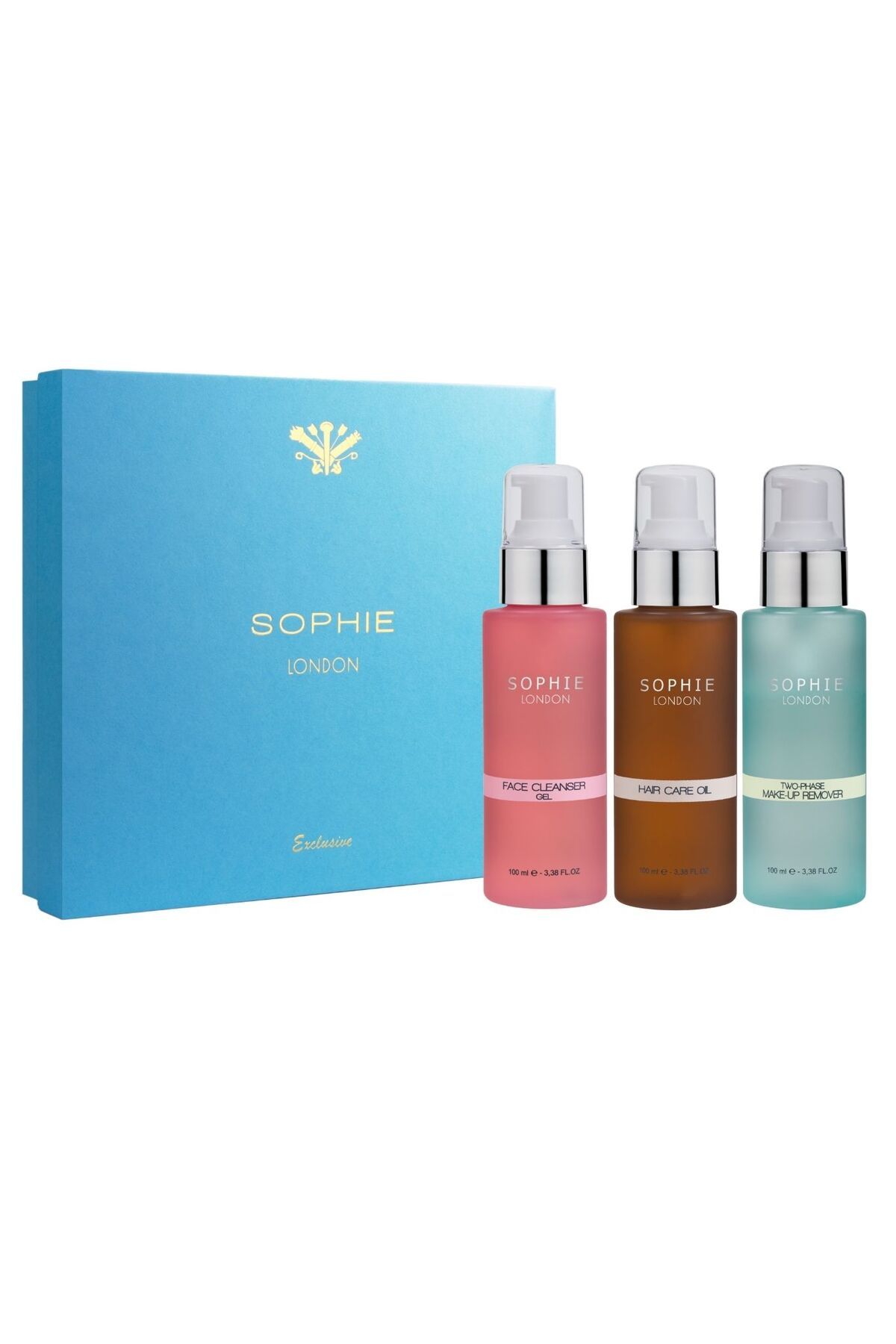 Sophie Cosmetics London The Everyday Essentials - Yüz Temizleme ve Saç Bakım 3 Lü Set