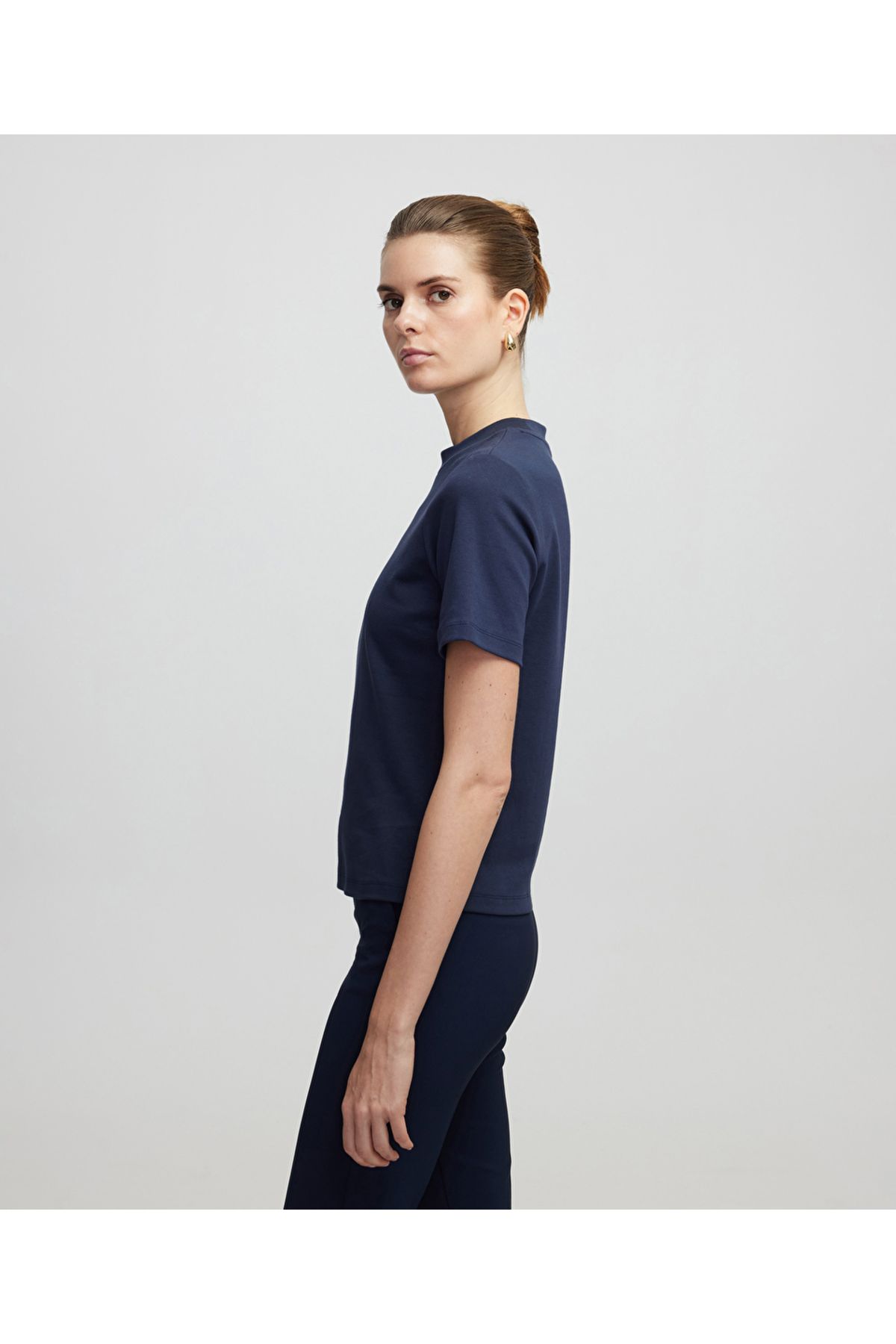 İpekyol-Stand Collar Basic T-Shirt 2