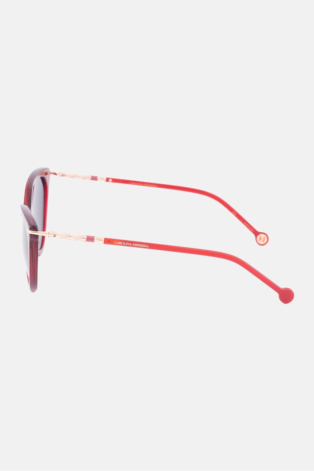 Carolina Herrera-Women HER0093S Round Sunglasses, Red 3
