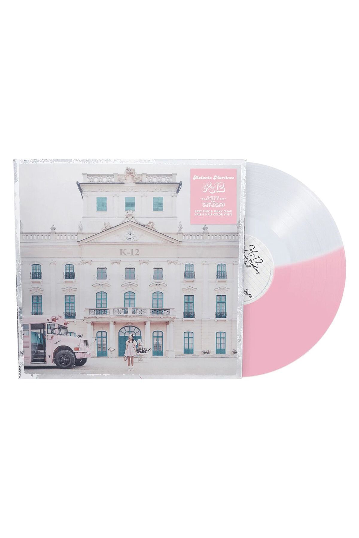 değer Melanie Martinez K12 Half Pink & Half Cloudy Clear Colored Plak (Import) Limited Edition