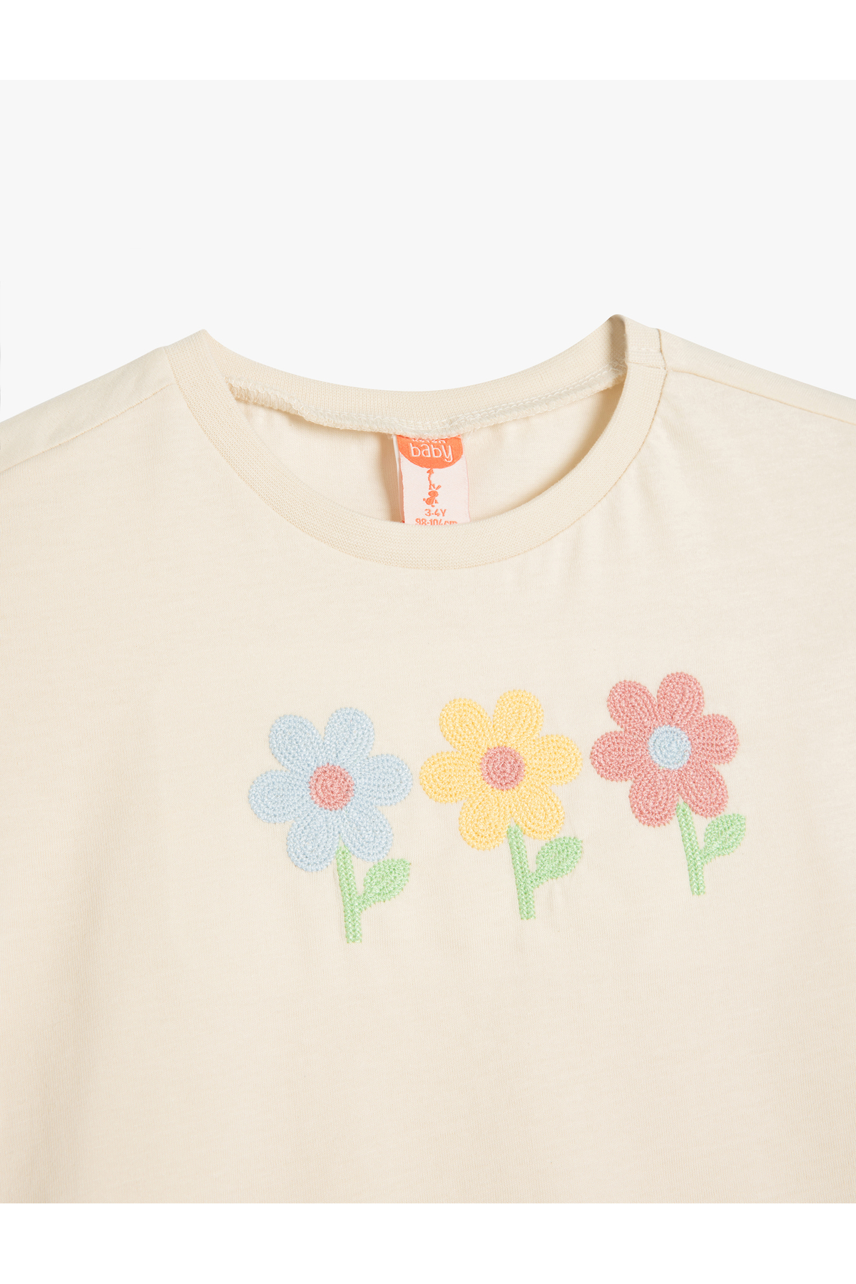 Koton Bej Kız Bebek T-Shirt 5SMG10093AK fotoğrafı 3 (önizleme)