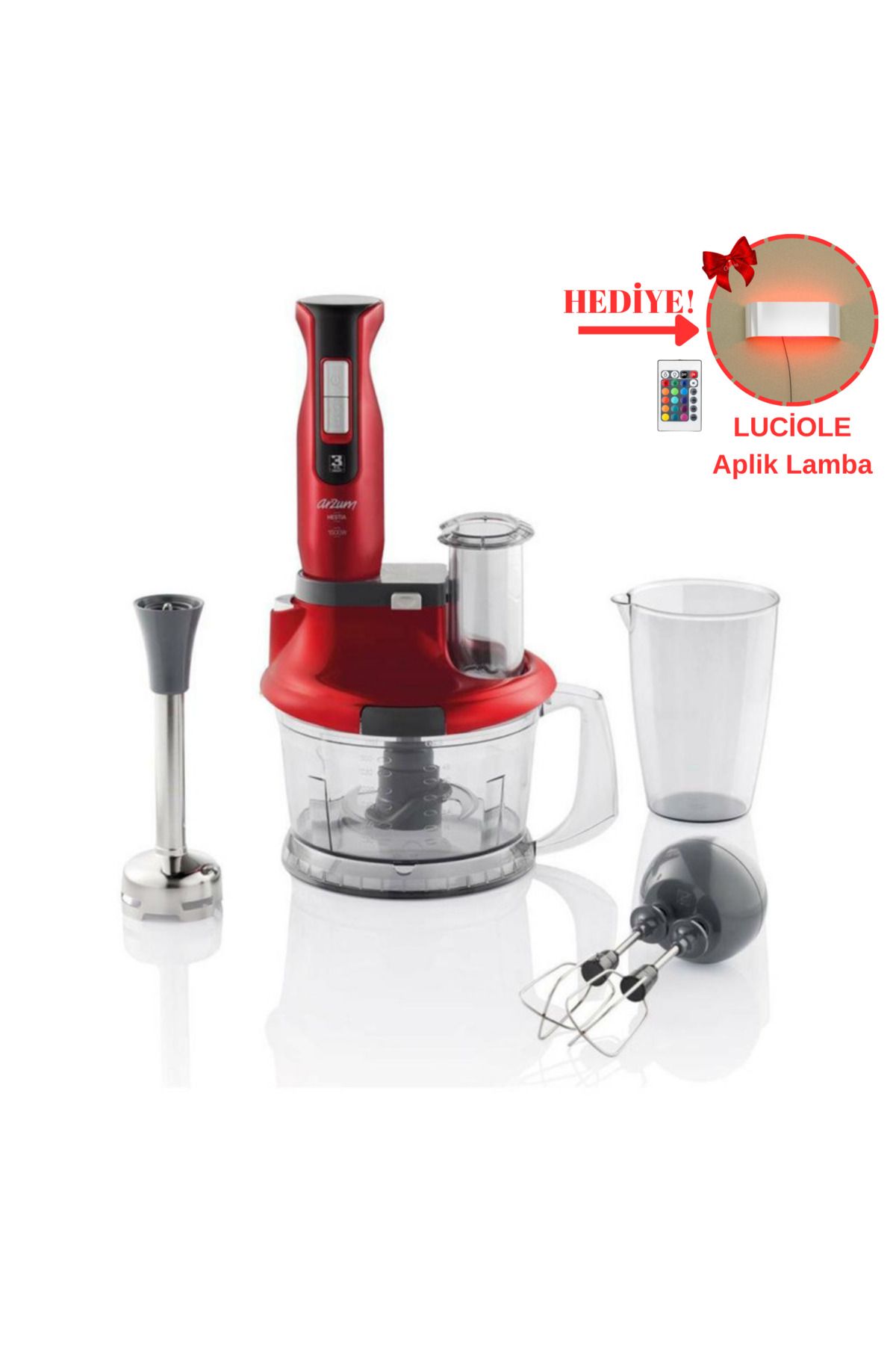 Arzum 1500w Motor Gücü Buz Kırma & Doğrayıcı Blender Set & Mutfak Robotu 4 Yil Garantili