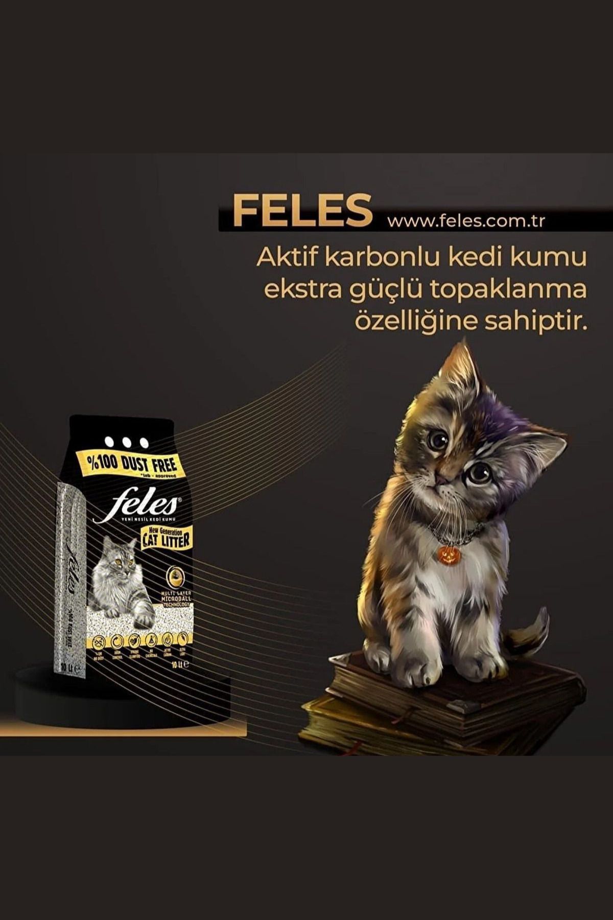 SOCHE MASWA FELES TOZSUZ KEDİ KUMU 10 LT (DOĞAL, AKTİF KARBONLU)