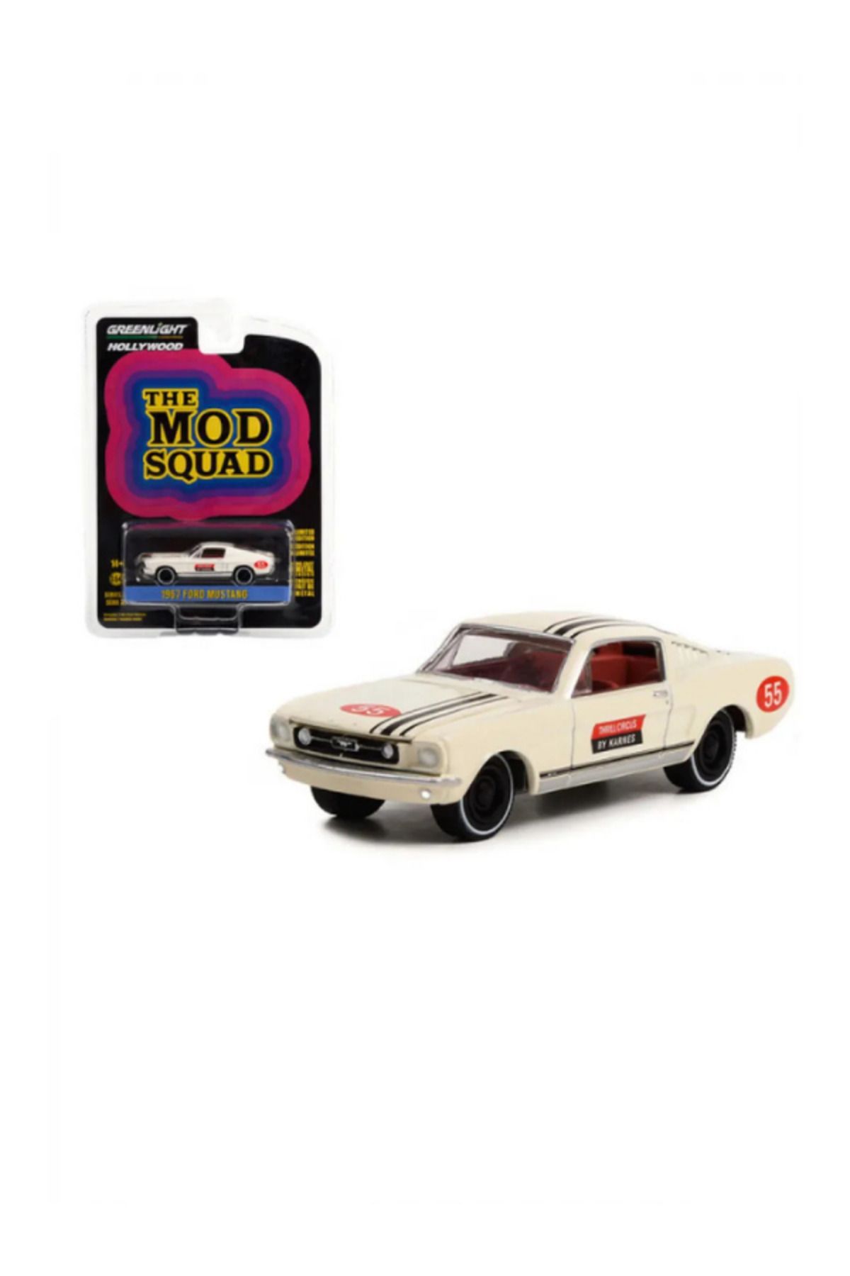 Greenlight 1967 FORD M. / THE MOD SQUAD HOLLYWOOD SERİSİ 1:64 ÖLÇEKLİ MODEL ARAÇ