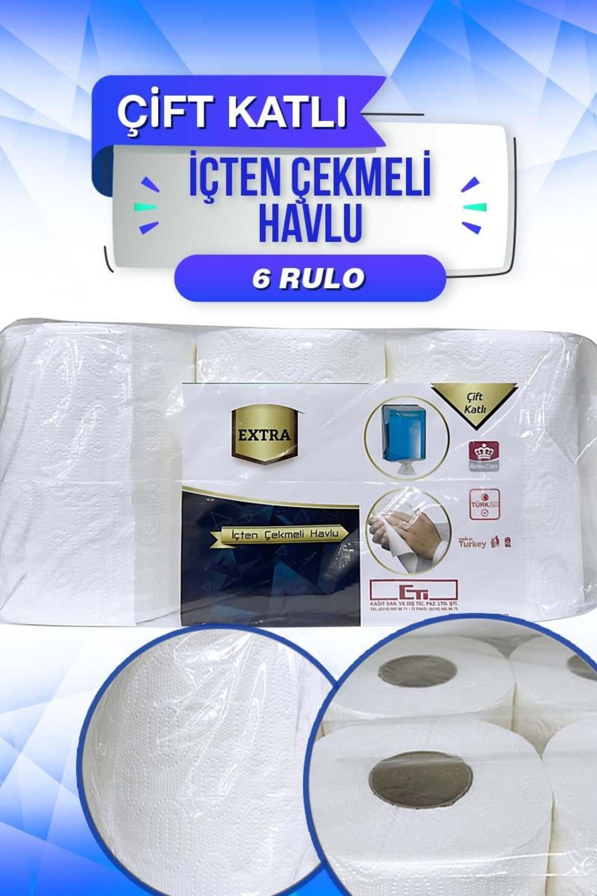 Ermet Extra İçten Çekmeli Havlu Kağıt