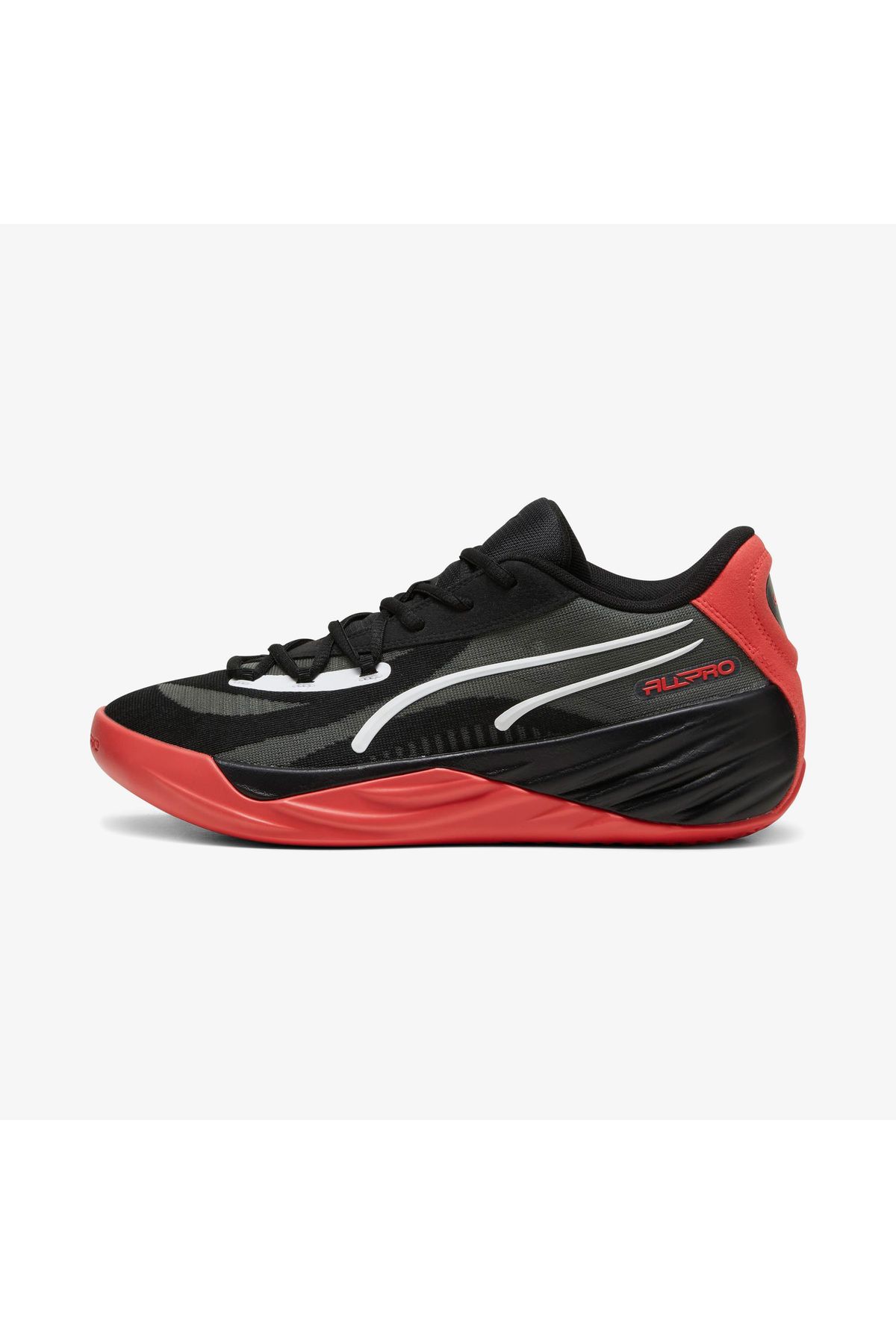 Puma-All-Pro Nitro Unisex Black Basketball Shoes 6