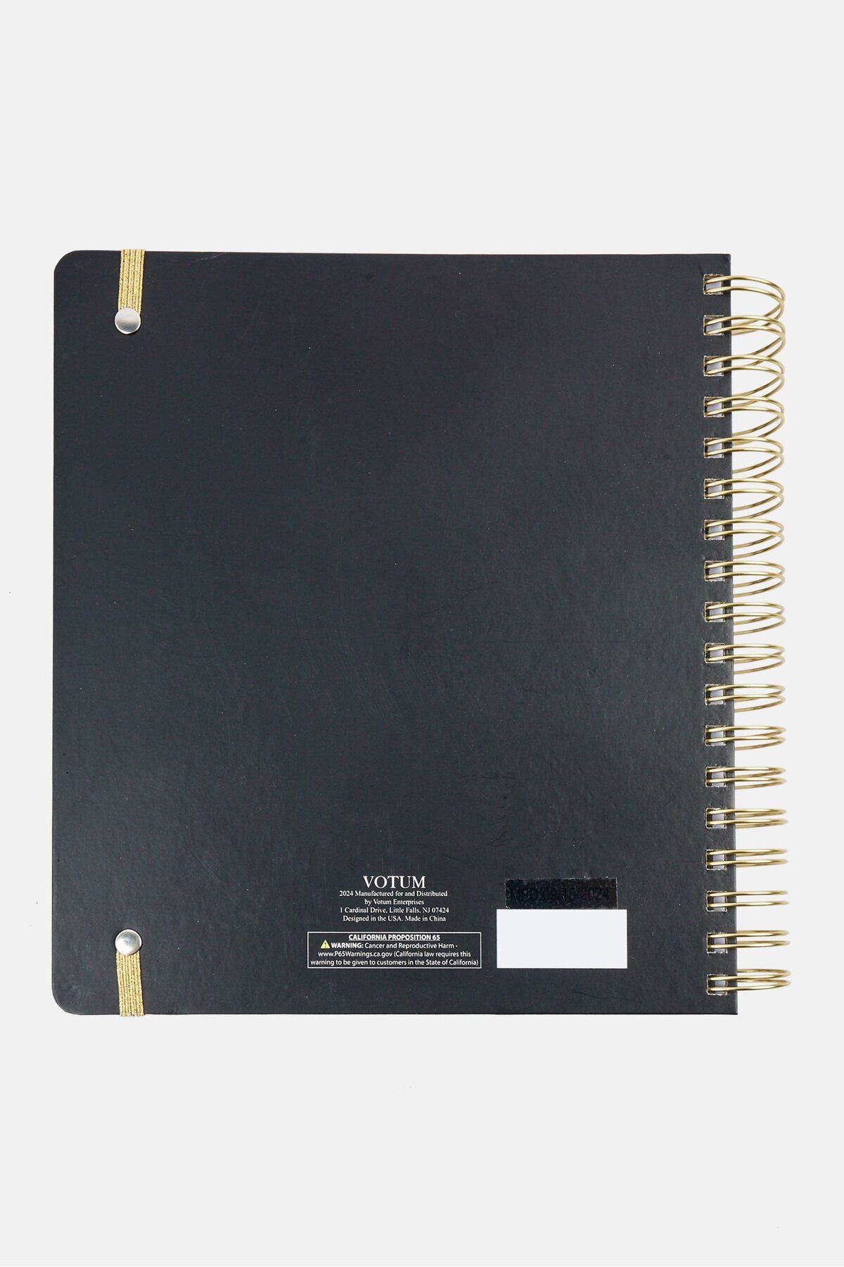 Votum-2025 Monthly And Weekly Planner Spiral Notebooks, Black 2