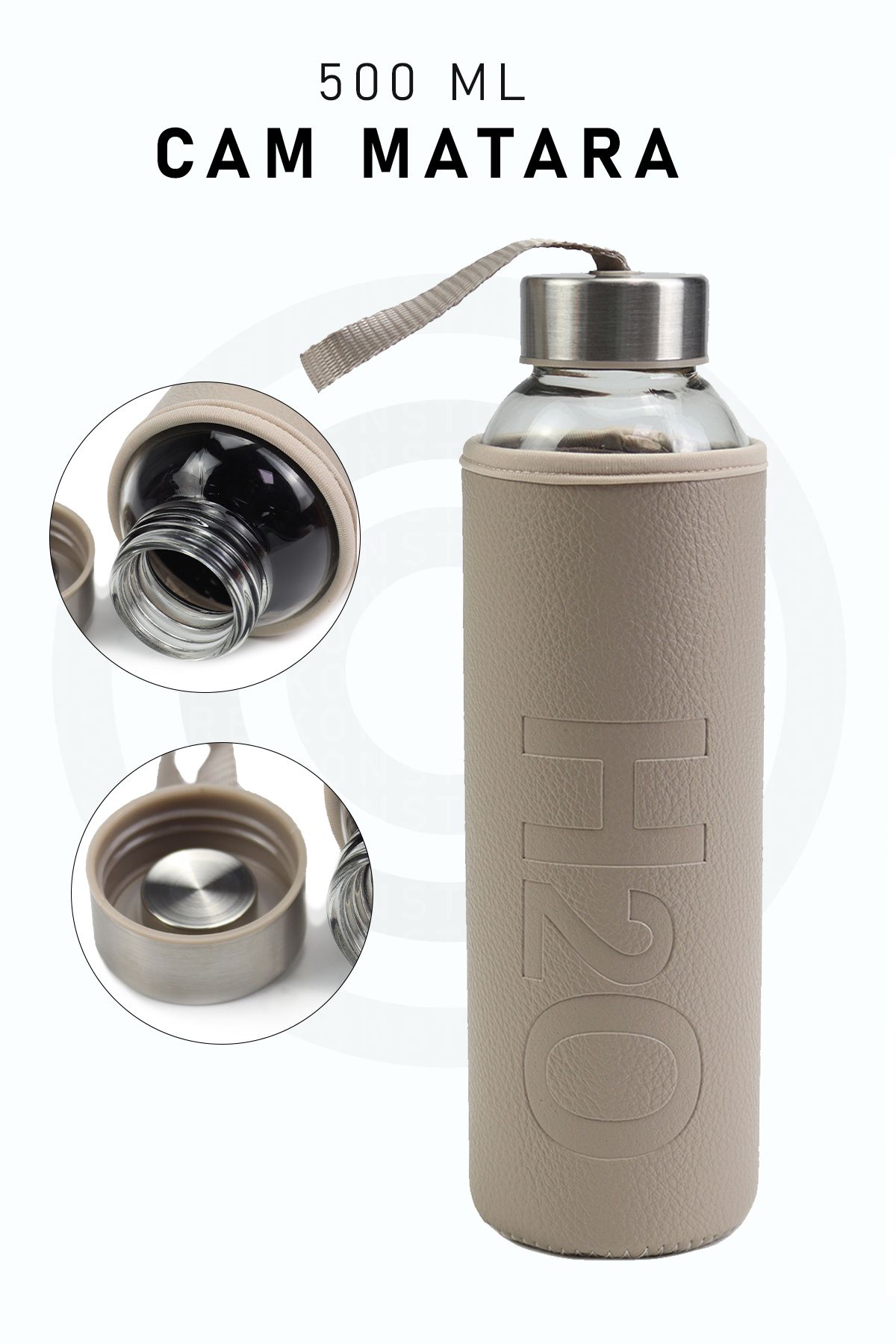 Kılıflı Cam Matara 500ml
