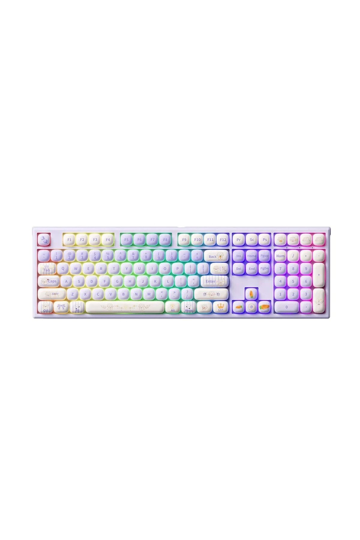 AKKO MONSGEEK MG108B Magic Lop Bunny RGB Kablosuz Hotswap Mekanik Gaming Klavye