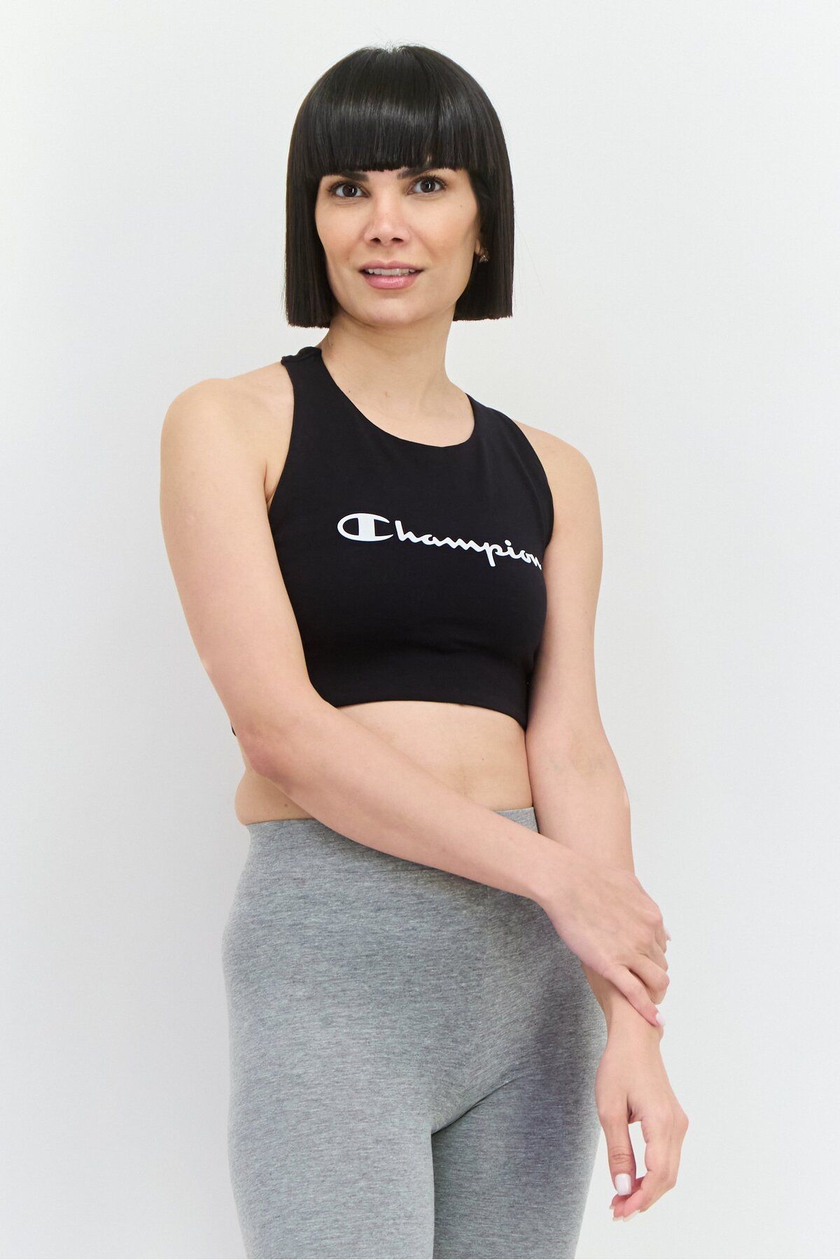 Champion-Women Sportswear Fit Non Padded Training Sports Bra, Black 1