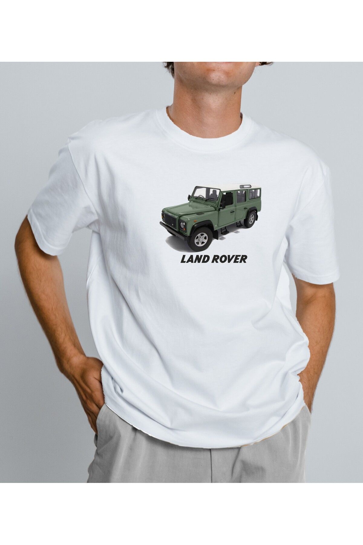 hodigo Land Rover Temalı Baskılı Unisex Tişört