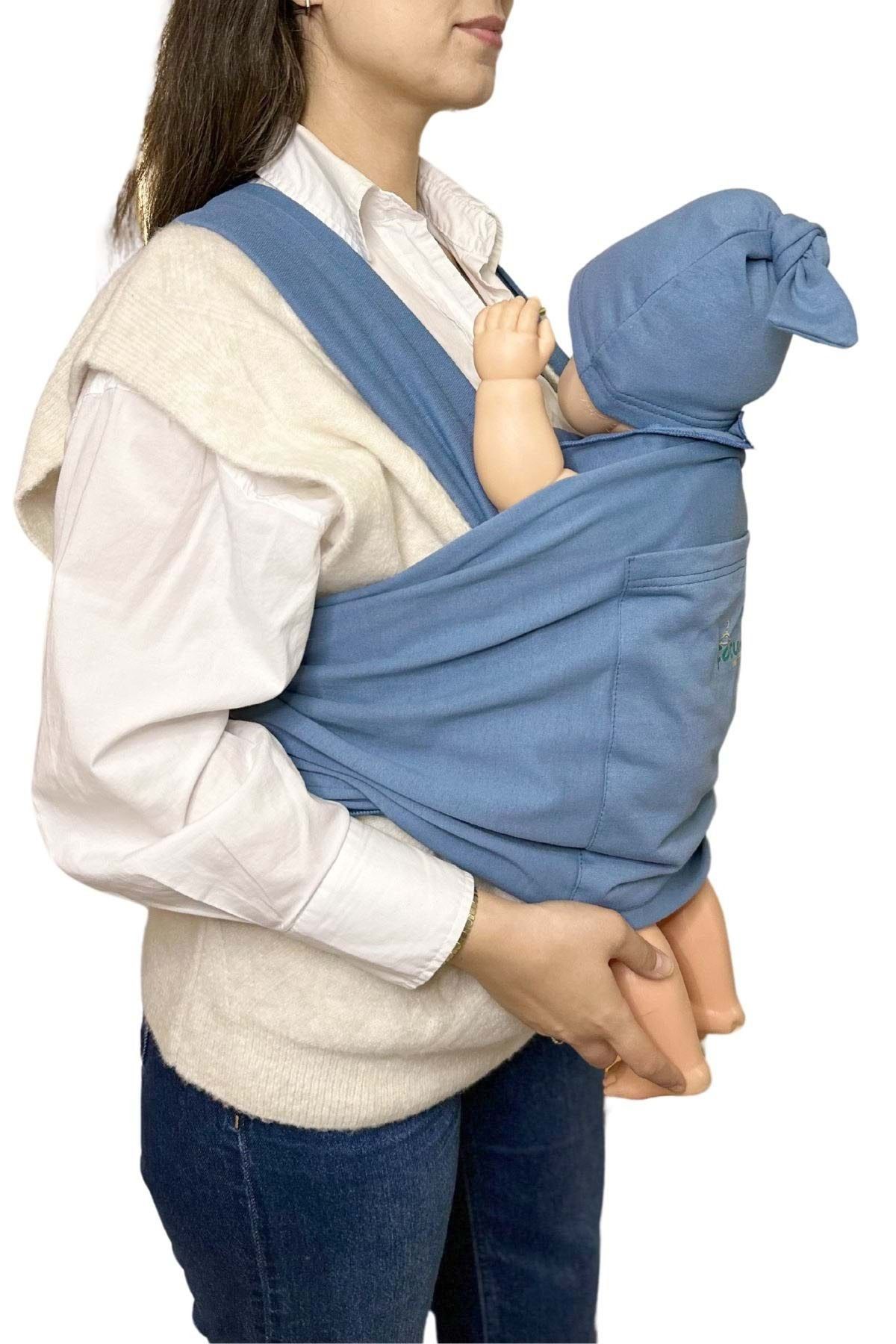 Çocuksan Baby&Kids Wear Anne-Bebek Konforu İçin Cepli Bebek Taşıma Anakucağı-Sling Pratik ve Şık Tasarım