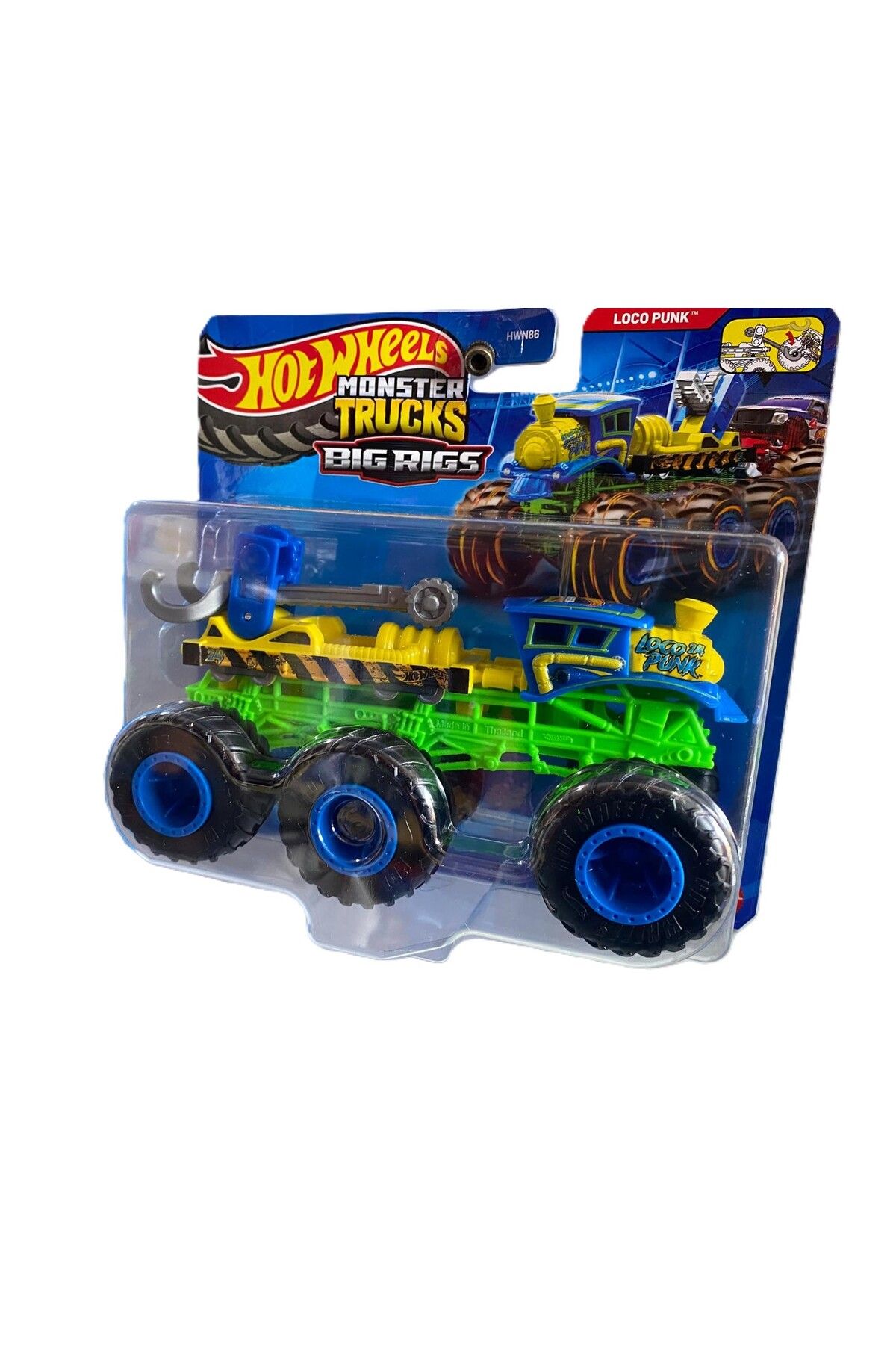 HOT WHEELS MONSTER TRUCKS LOCO PUNK 6 TEKER