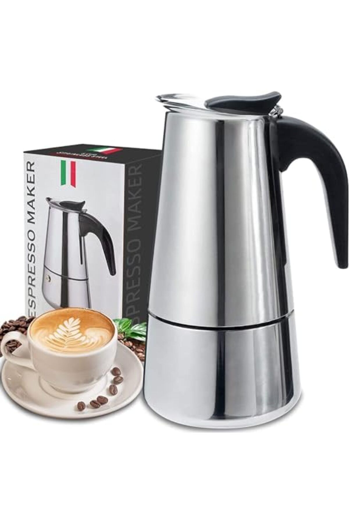 STOREMAX niffaShop Kahve Makinesi Filtre İtalyan Mokapot Espresso Kişilik Çelik 4 Yeni nhlshp 1051353