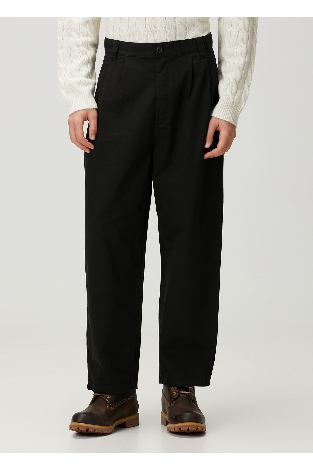 Carhartt WIP-Black Double Pleated Pants Size: 30 2