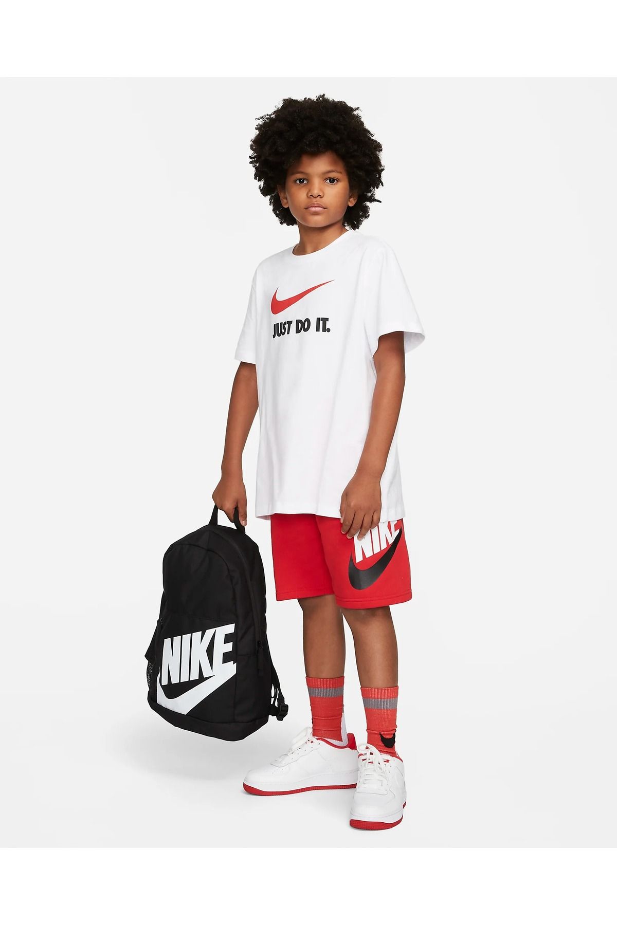 Nike-Dr6084-010 Black Children's Backpack - Y Nk Elmntl Bkpk 8