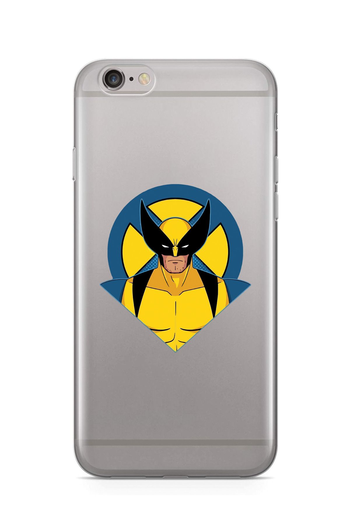 moonset Iphone 6 Plus / 6S Plus Uyumlu Wolverine Tasarımlı Baskılı Şeffaf Telefon Kılıfı