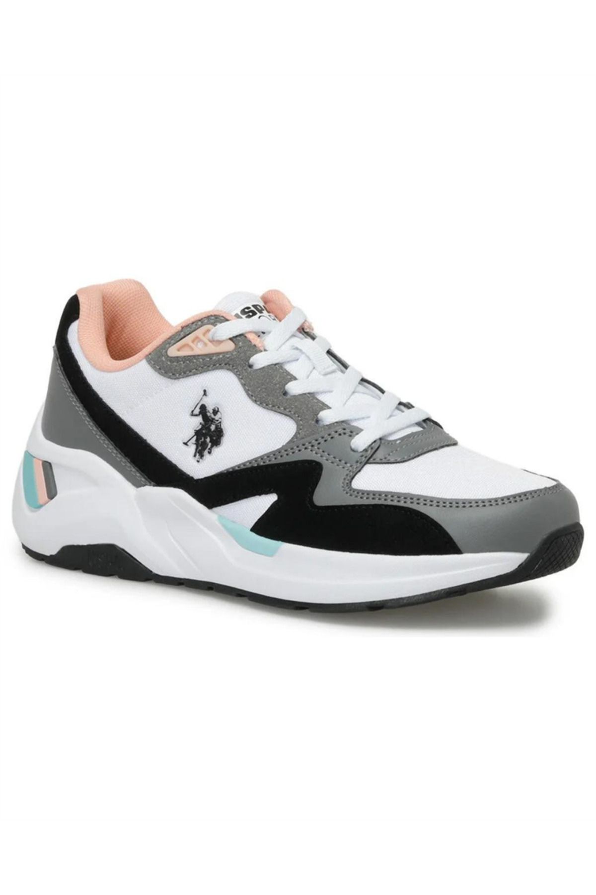 U.S. Polo Assn.-US Polo Assn.Husky WMN 4FX - Pantofi de damă alb și negru 1