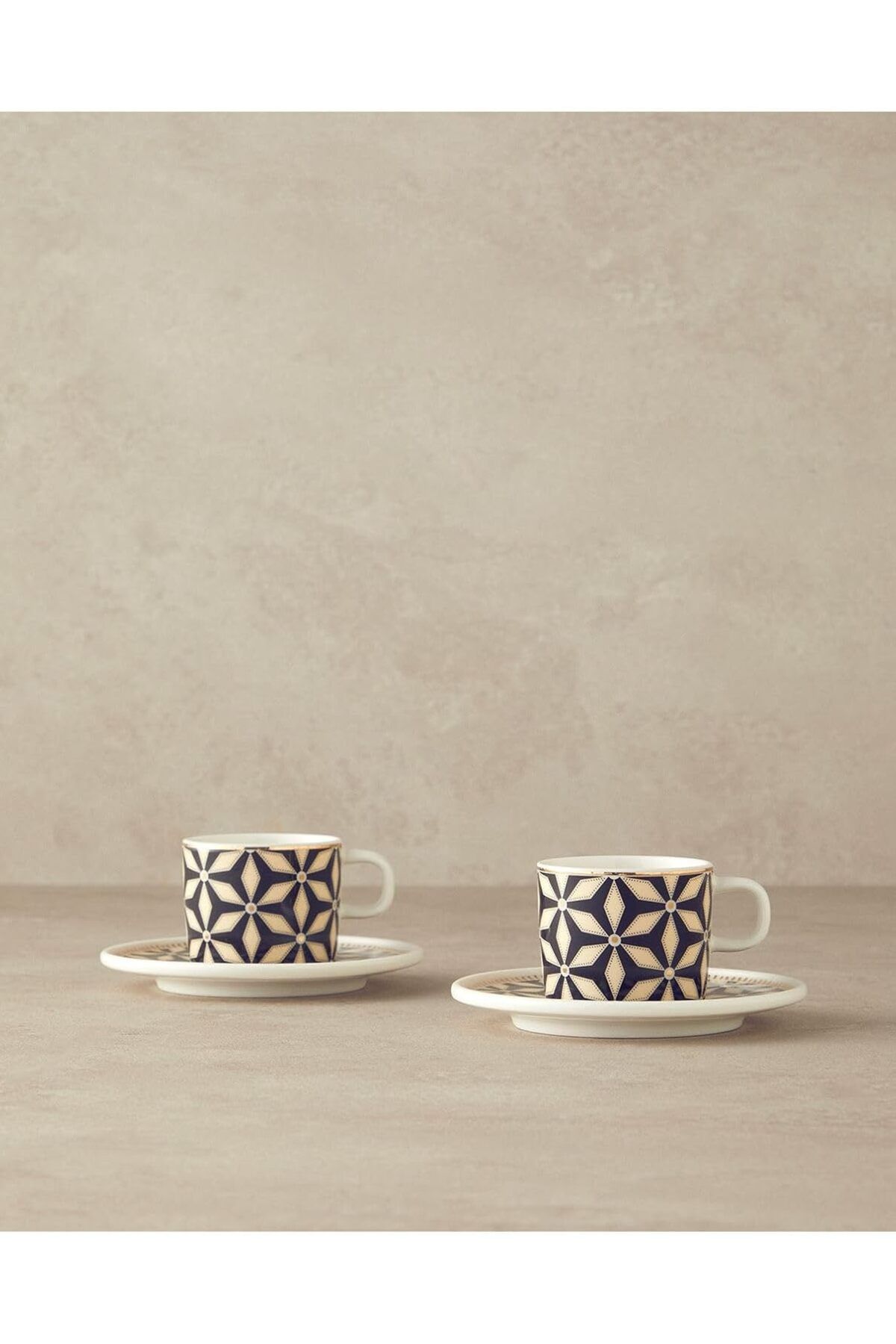 STOREMAX srhtDS Home Modern Sense Bone Porselen 4 Parça 2 Kişilik Kahve Fincan Takımı Siyah Desing shop 2