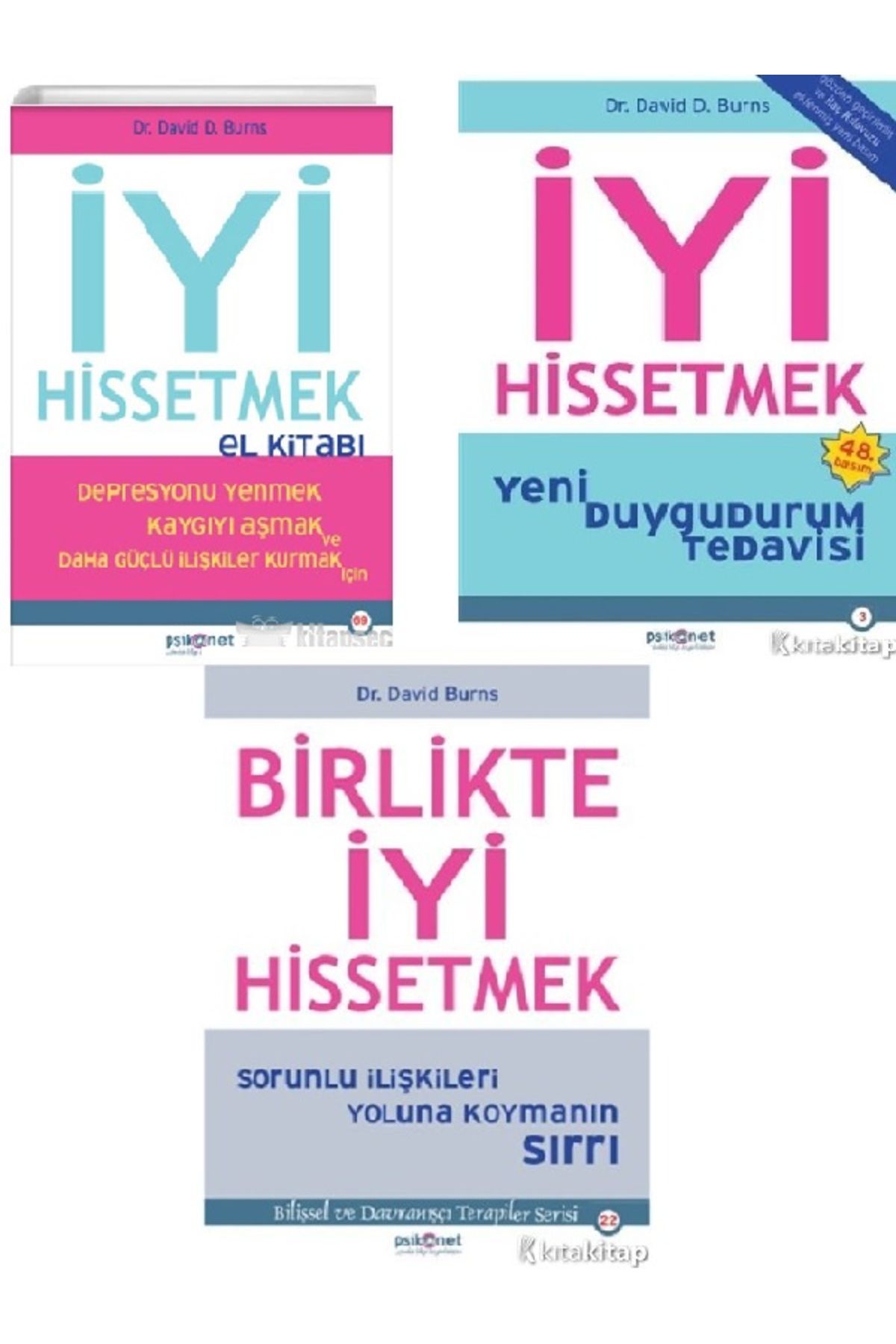 Destek Yayınları İyi Hissetmek El Kitabı-Birlikte İyi Hissetmek-İyi Hissetmek-David Burns 3 KİTAP ( ÜCRETSİZ KARGO )