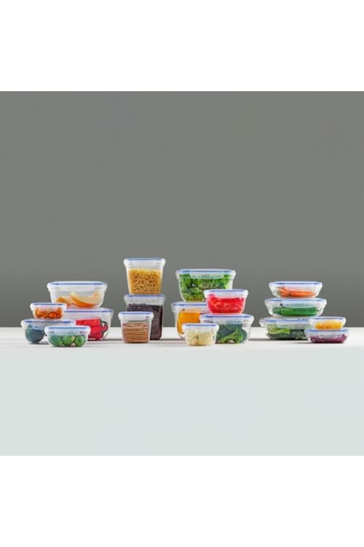 STOREMAX-Mrttnca Home Set of 6 Storage Containers with Leak Proof Lids, Pp Plastic with Gaskets, Various Sizes 2