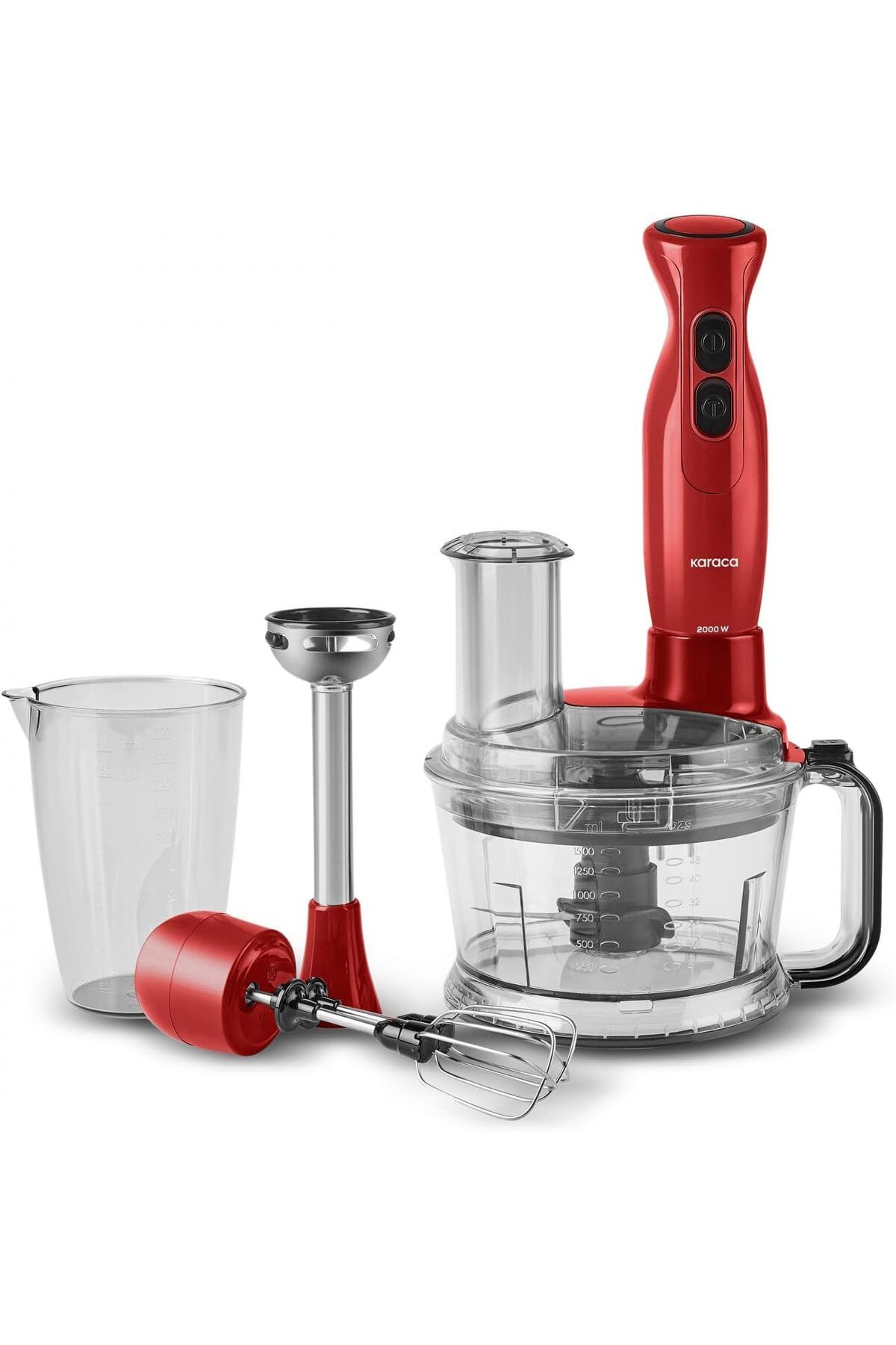 MCreative PRO-MULTIMAX 6 IN 1 ÇOK AMAÇLI MUTFAK ROBOTU RED