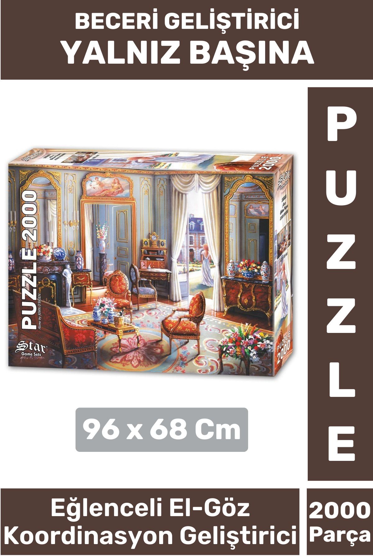 Wintoup Premium Eğlenceli El Göz Koordinasyon Hafıza Beceri Geliştirici 2000 Parça PUZZLE YALNIZ BAŞINA