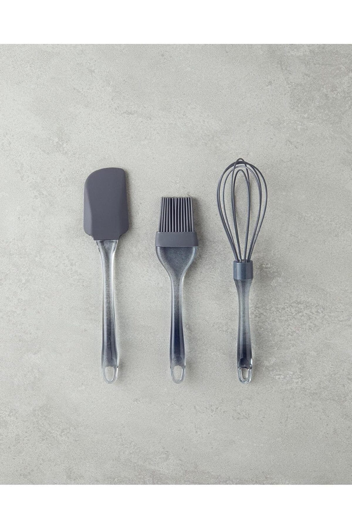STOREMAX Plastik 3 Parça Servis Seti Gri