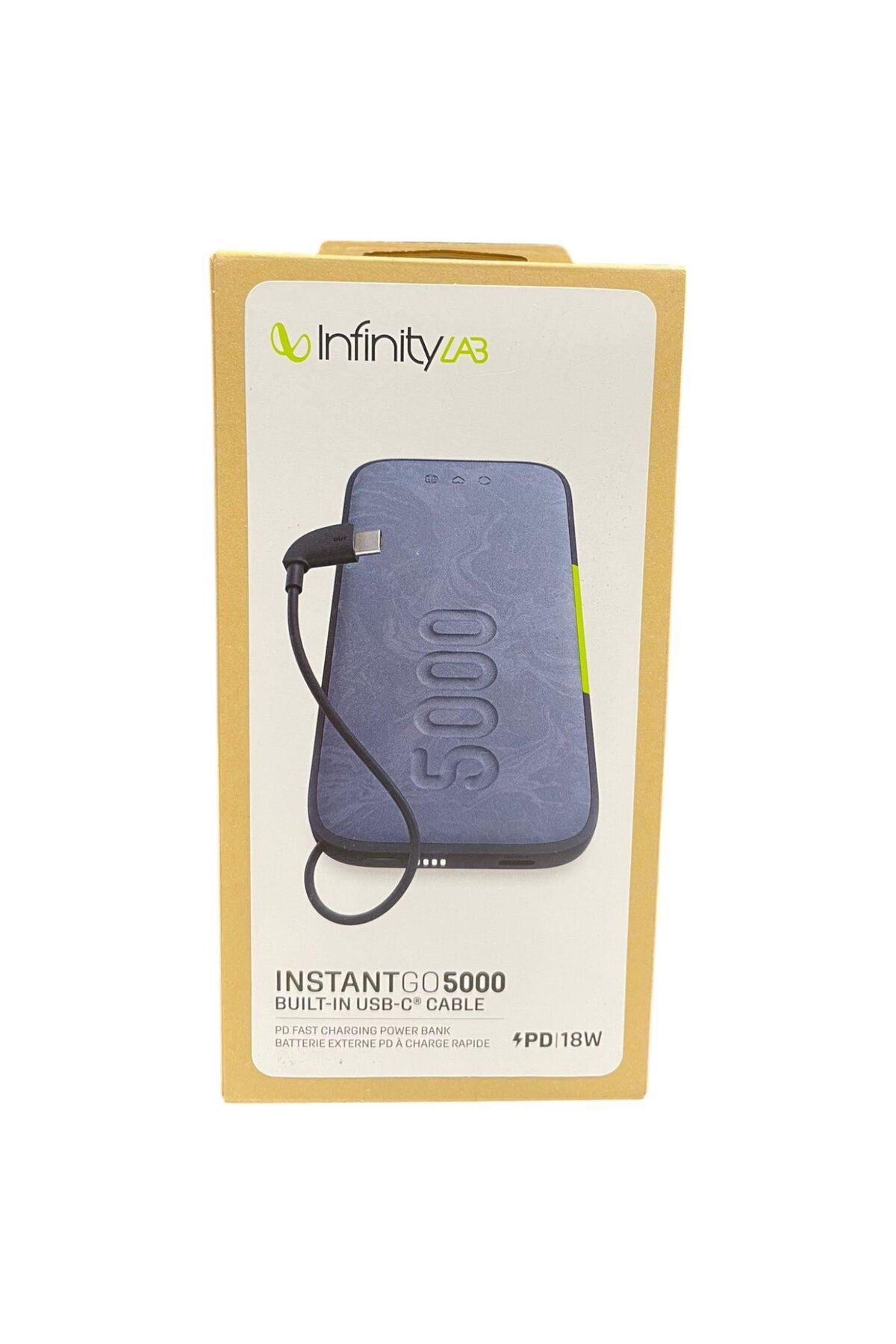 INFINITY L. InstantGo Powerbank 5000 mAh, USB-C, Mavi