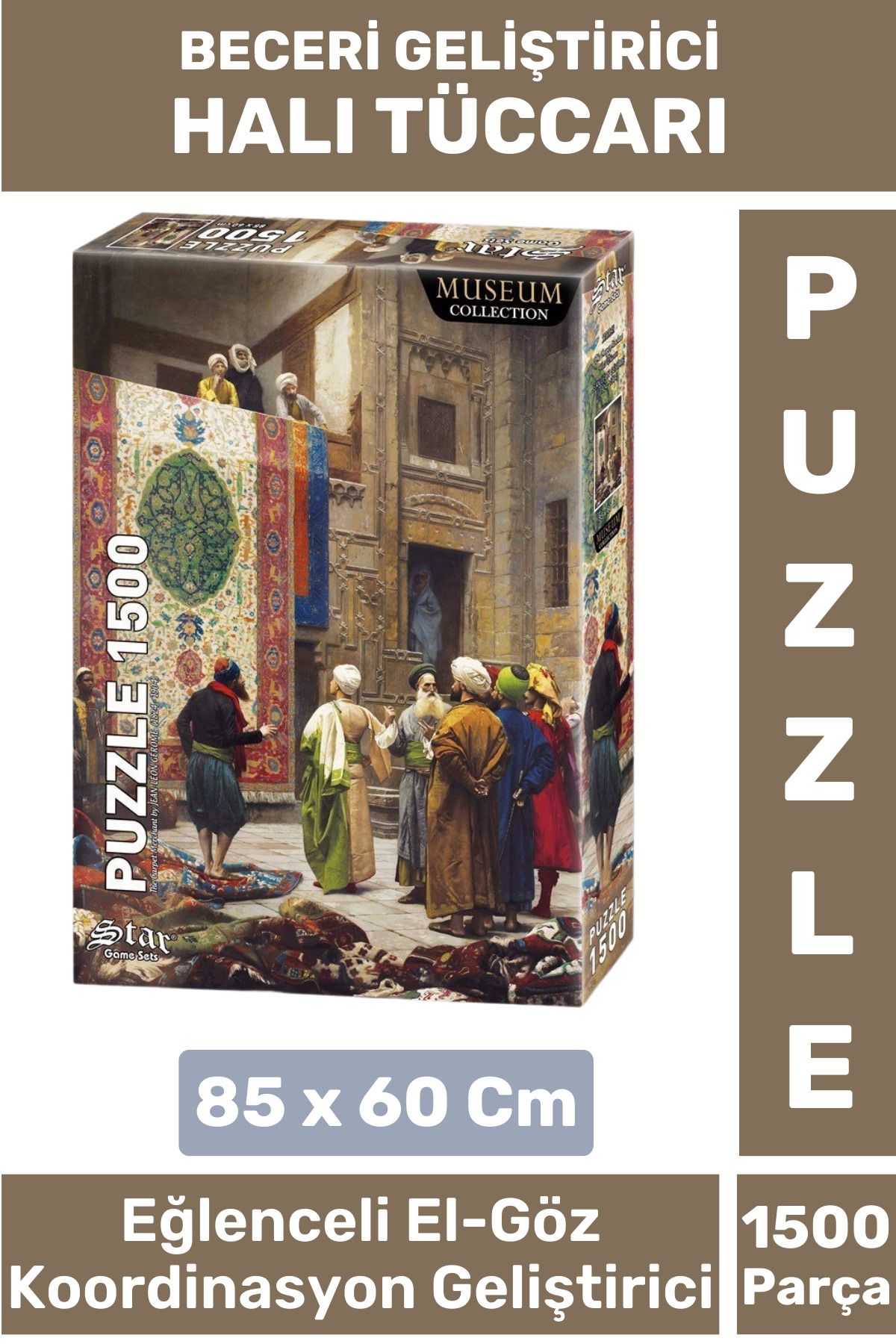 Wintoup Premium Seri Eğlenceli El Göz Koordinasyon Hafıza Beceri Geliştirici 1500 Parça PUZZLE HALI TÜCCARI