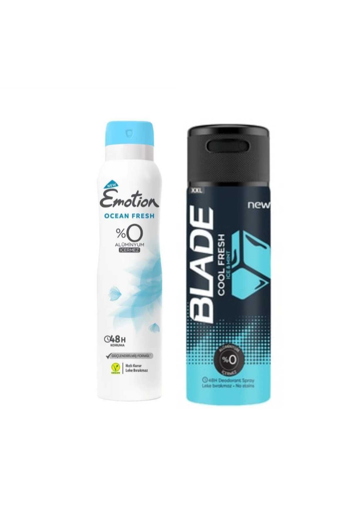 Blade COOL FRESH ERKEK DEODORANT 200 ML + OCEAN FRESH KADIN DEODORANT 150 ML