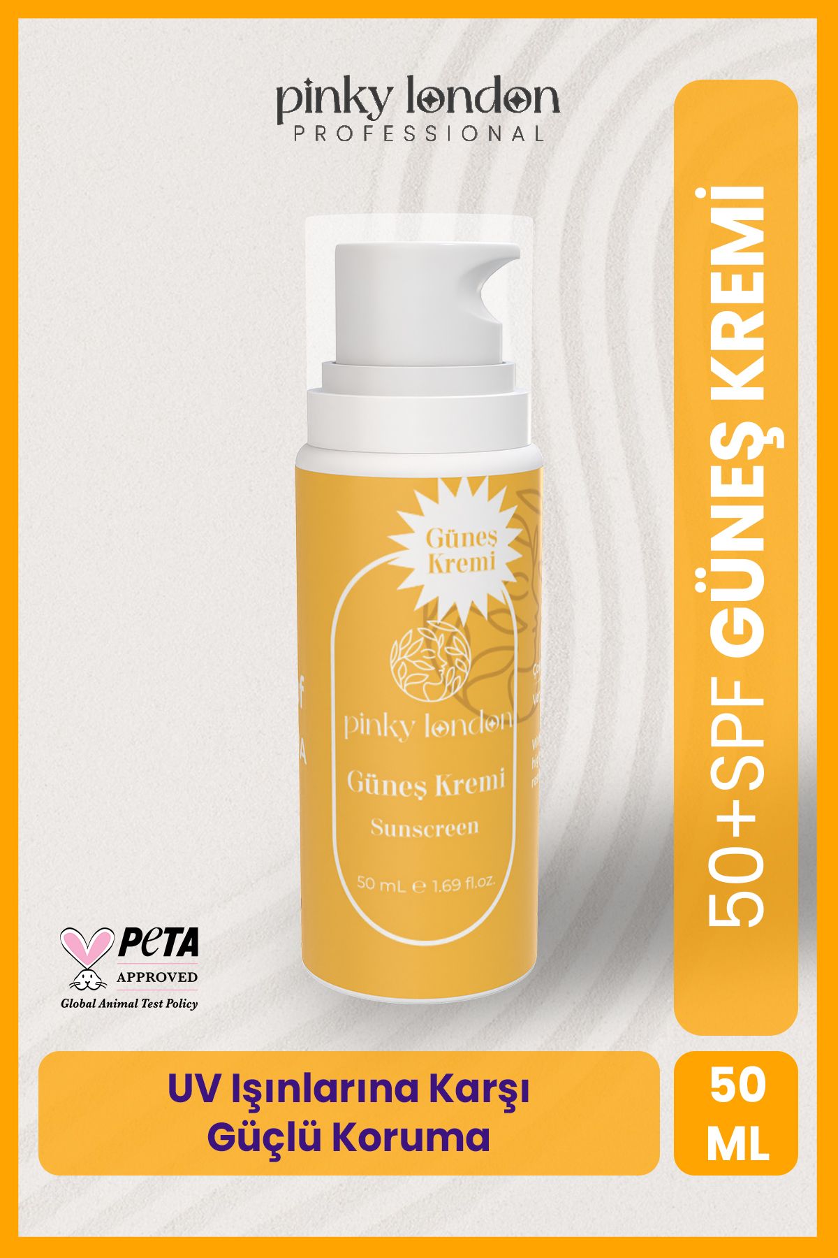 Pinky London Suya Dayanıklı Yetişkin Güneş Kremi 50 mL - SPF 50+