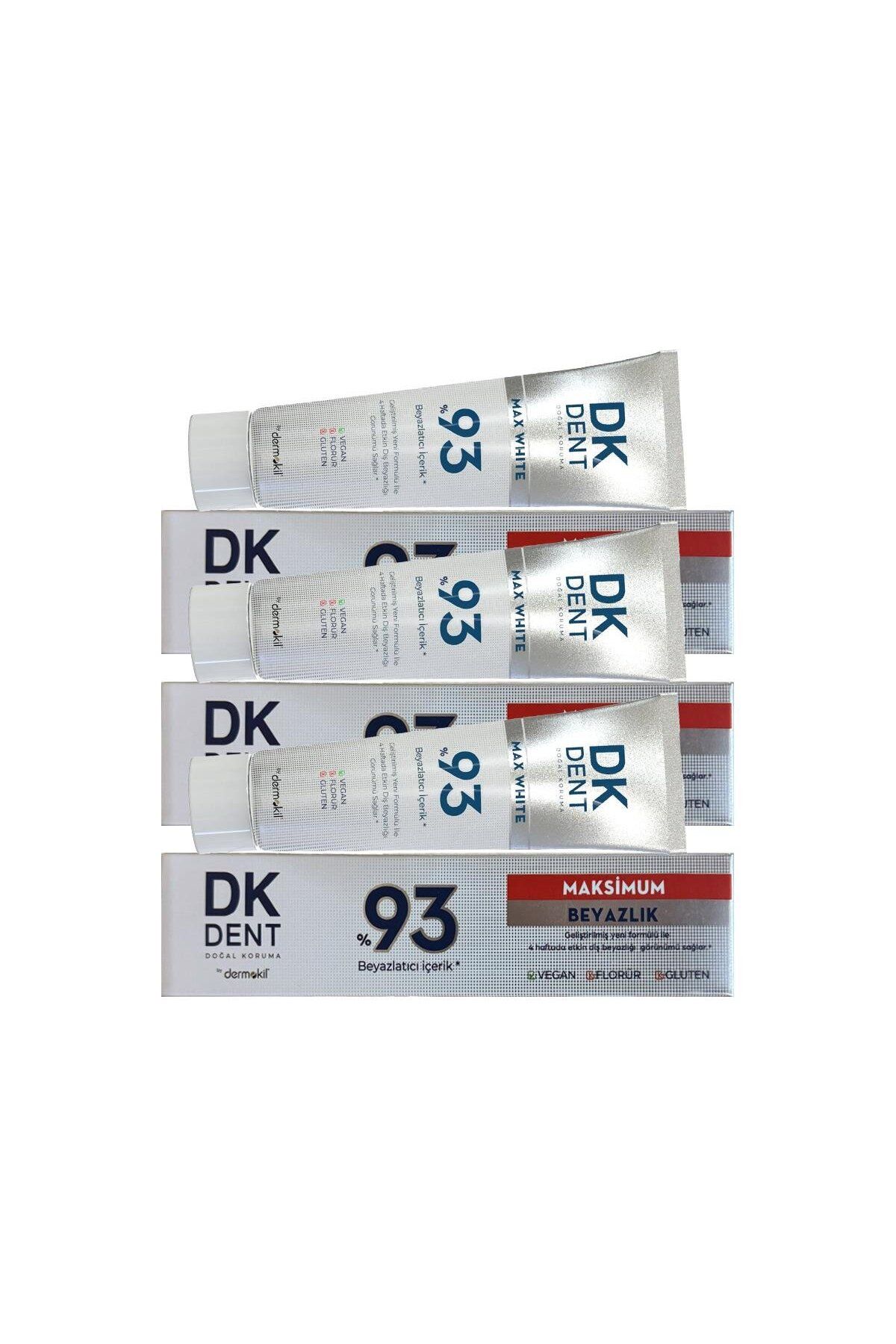 Dermokil Dk Dent %93 Max Beyazlık Diş Macunu 75 Ml. Üçlü Set