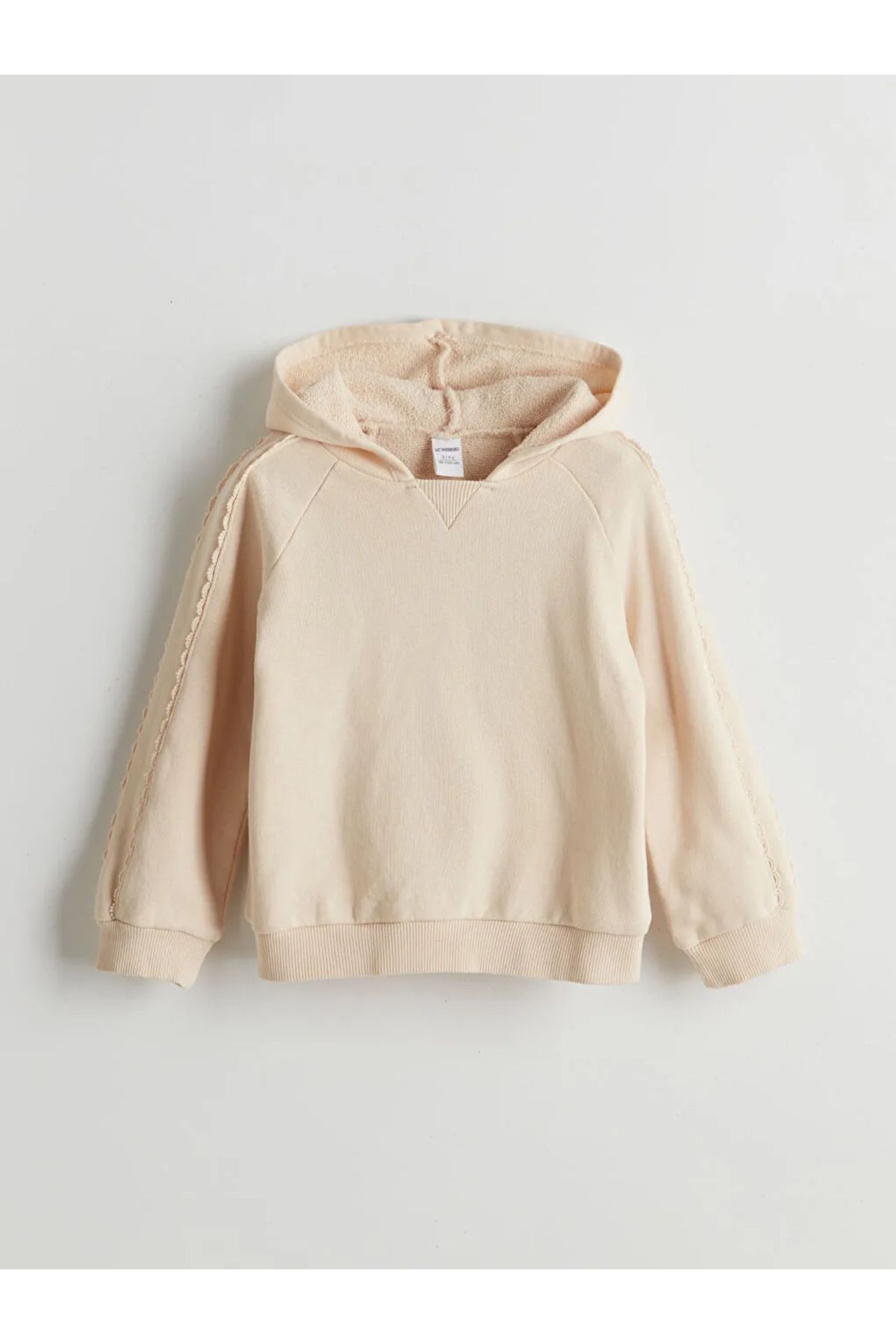 LC Waikiki-LCW Kids Beige Mädchen-Kapuzenpullover und Jogginghose, 2er-Set 2