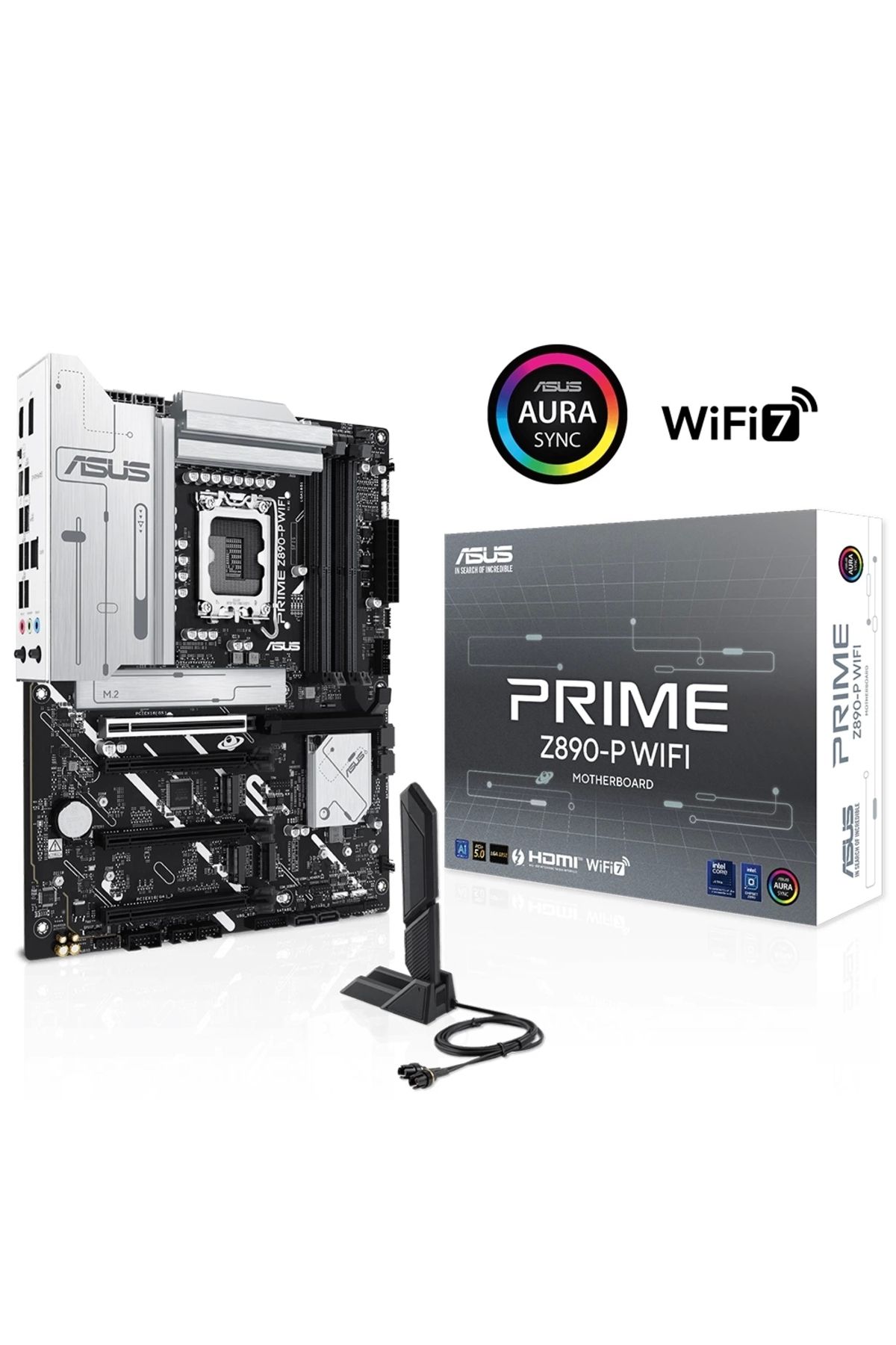 ASUS-Prime Z890-P Wifi7 Atx 14 1 2 1 - Ddr5 7600 Dp HDMI Usb4 4X M2 Usb3.2 - Intel Lga1851 Chipset 1