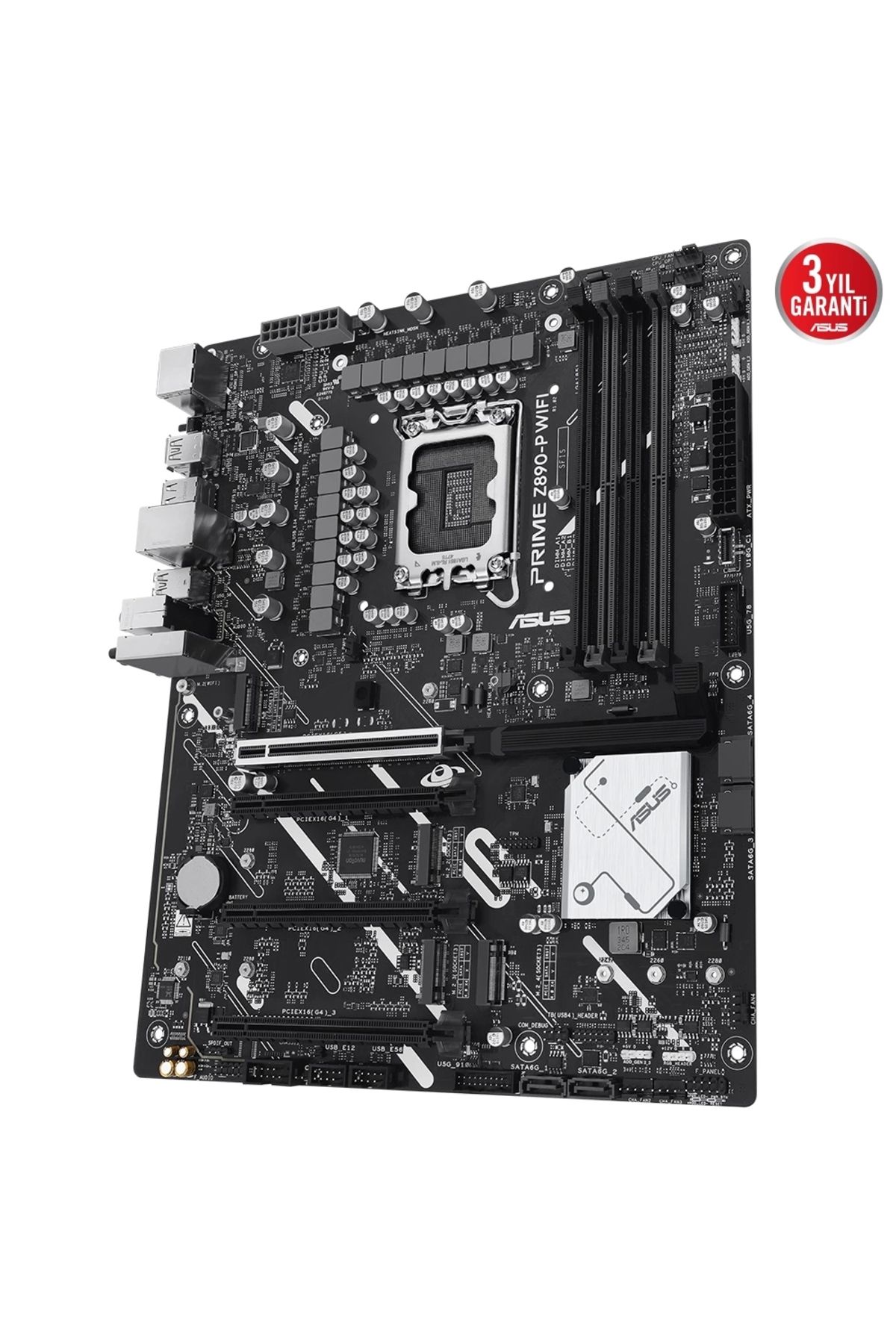 ASUS-Prime Z890-P Wifi7 Atx 14 1 2 1 - Ddr5 7600 Dp HDMI Usb4 4X M2 Usb3.2 - Intel Lga1851 Chipset 5