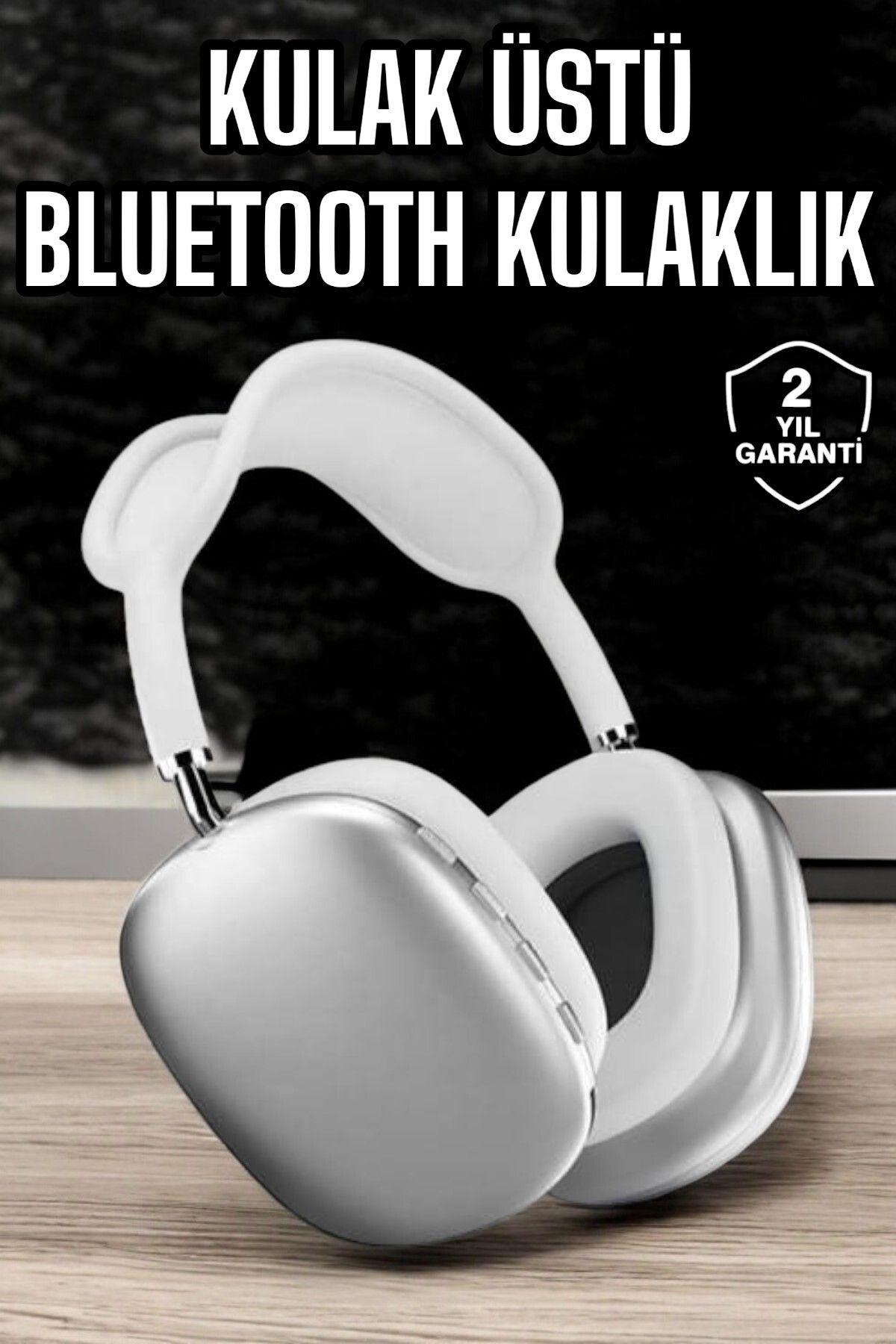 teknodayım P9 Air Max Kablosuz 5.0 Mikrofonlu Bluetooth Kulaklık Beyaz Yüksek Ses Kaliteli