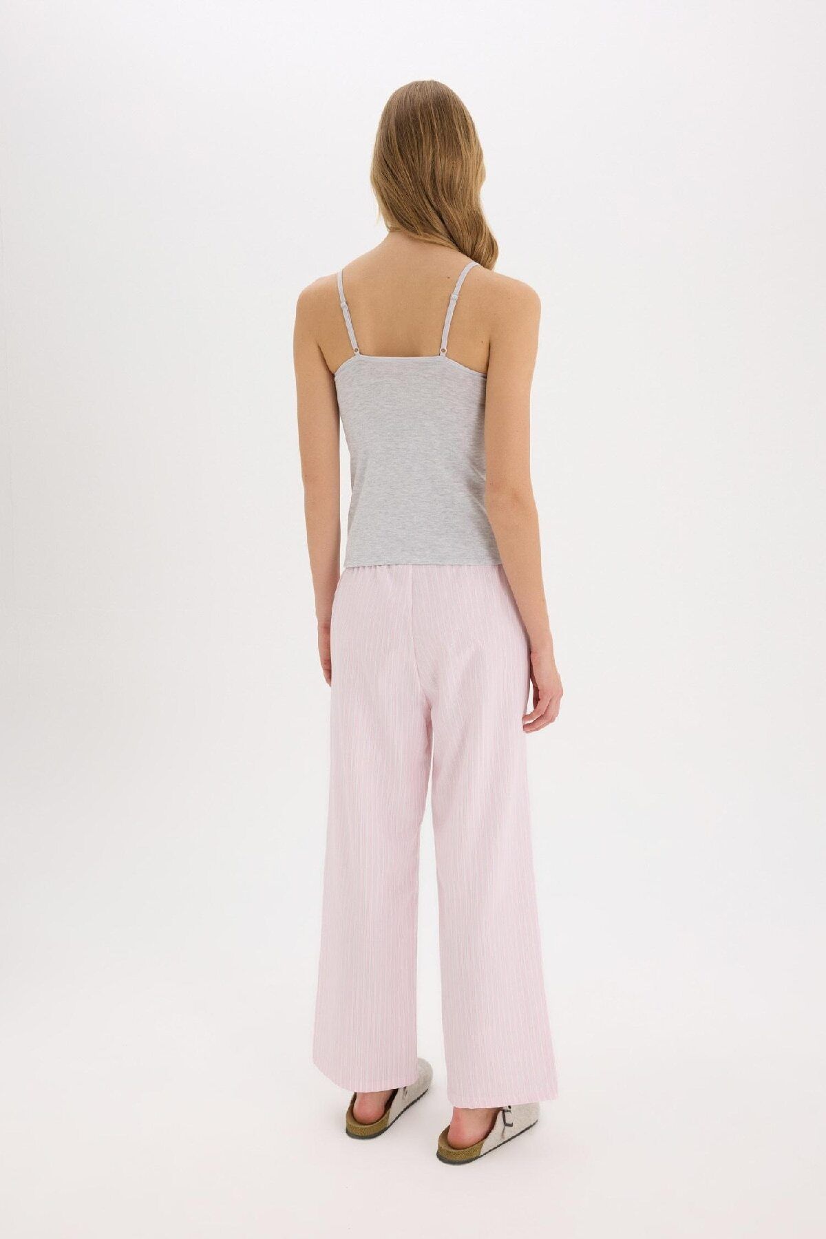 DeFacto-Fall in Love Regular Fit Poplin Pajama Bottoms E3116Ax25Sp 6