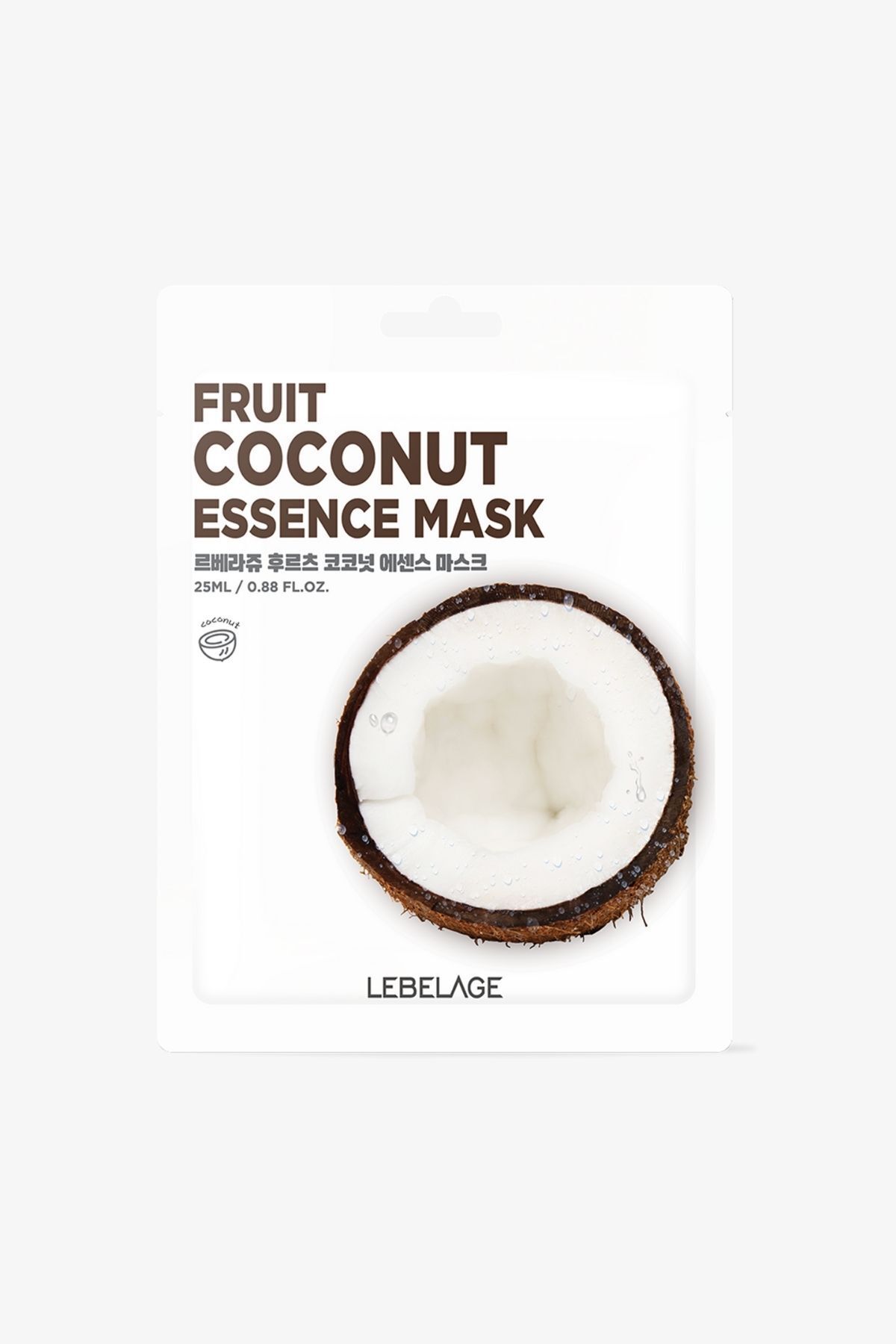 LEBELAGE Hindistan Cevizi Özü İçeren Nemlendirici Kağıt Maske Lebelage Fruit Coconut Mask