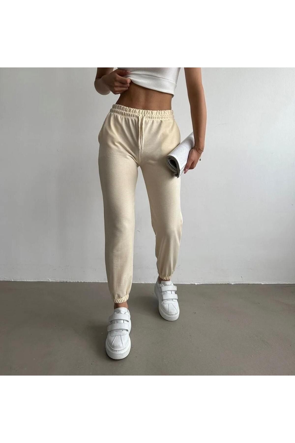 yg ydn giyim-Elastic Leg High Waist -Jogger Sweatpants 1