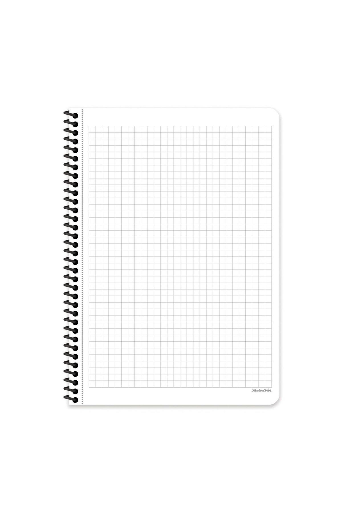 Mielibon-Checked Notebook, 80 Sheets Notebook, Spiral Notebook, Checked Notebook Flora, Flower Pattern Notebook 2