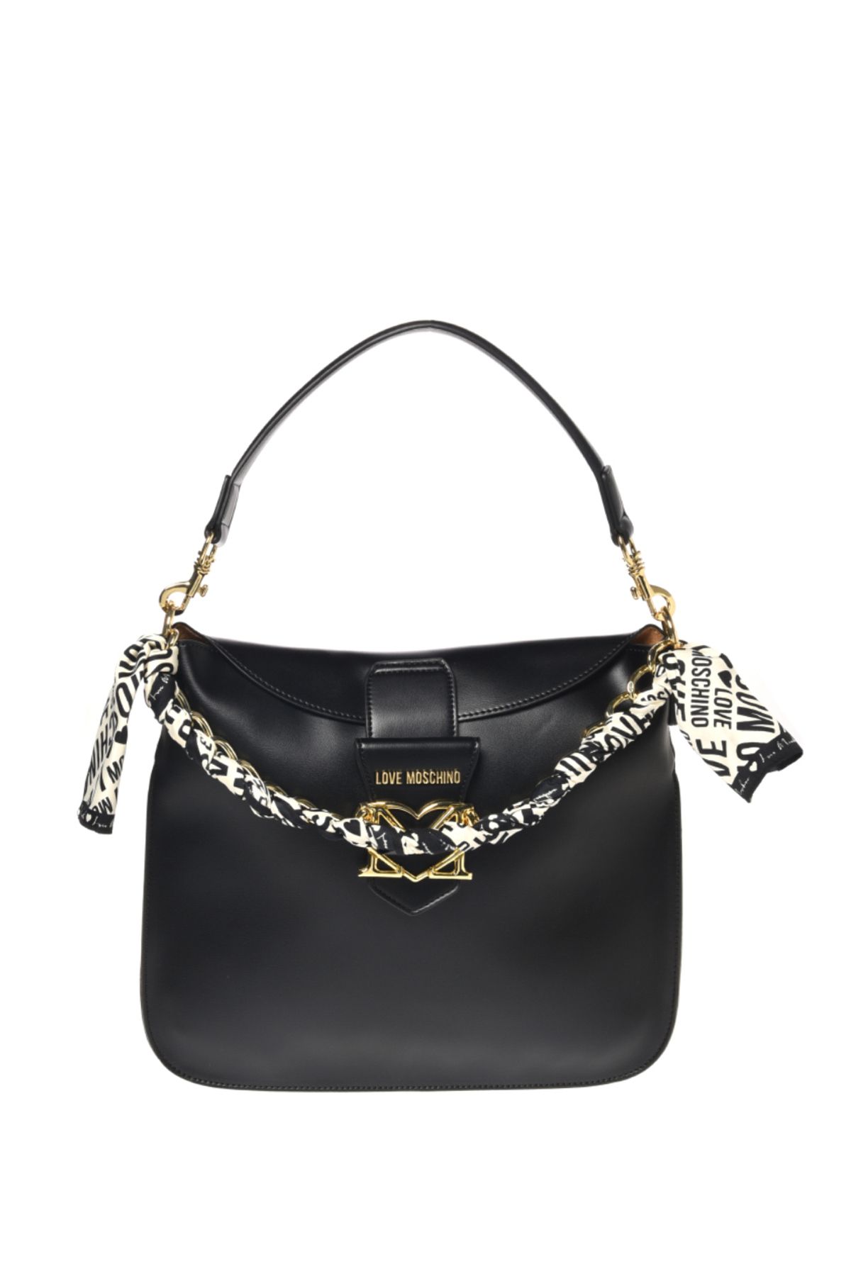 کیف شانه ای مشکی زنانه رودوشی اورجینال Moschino Love Moschino