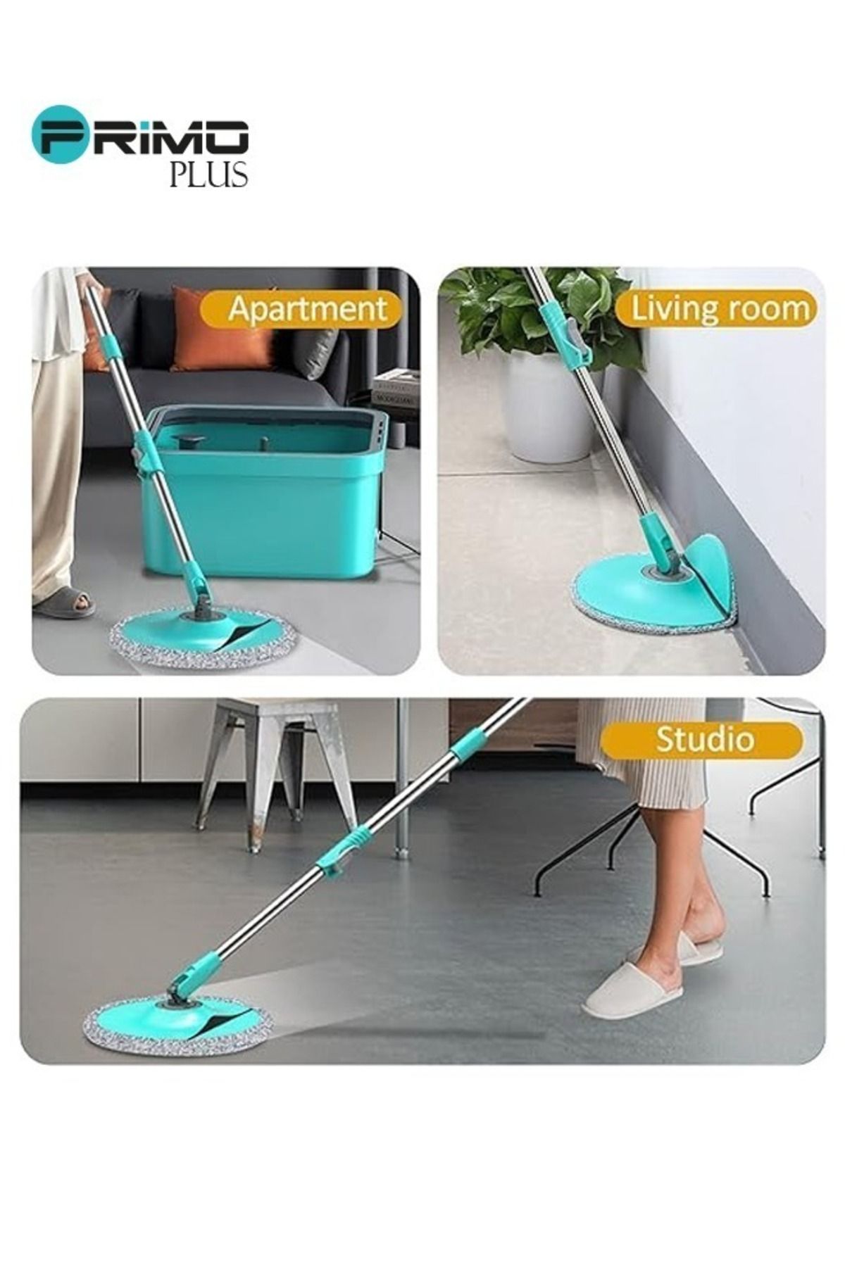 Primo Plus-A wonderful rotating mop and bucket set with a circular shape for easy cleaning 3
