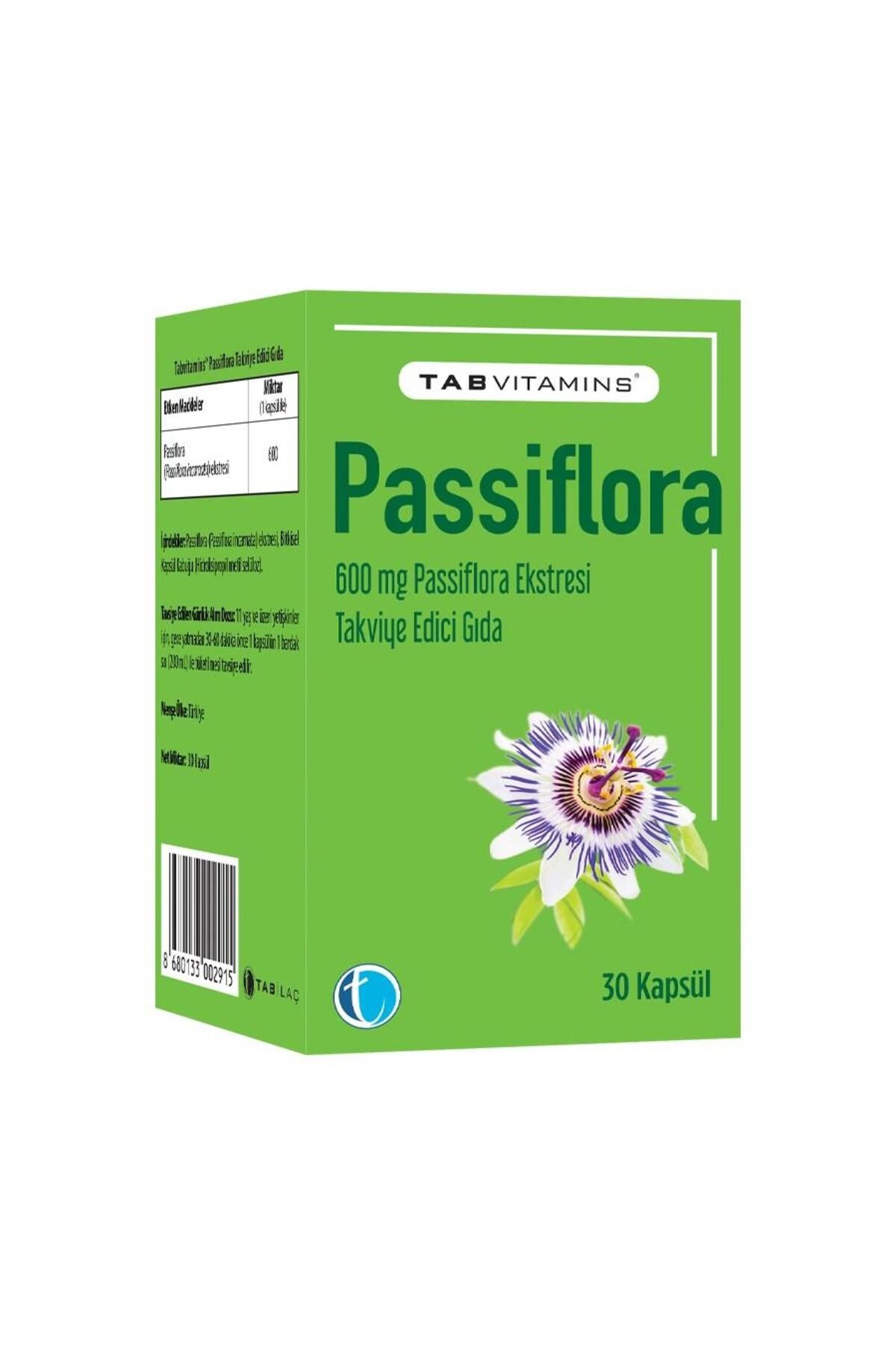 Tabvitamins Passiflora 30 Kapsül