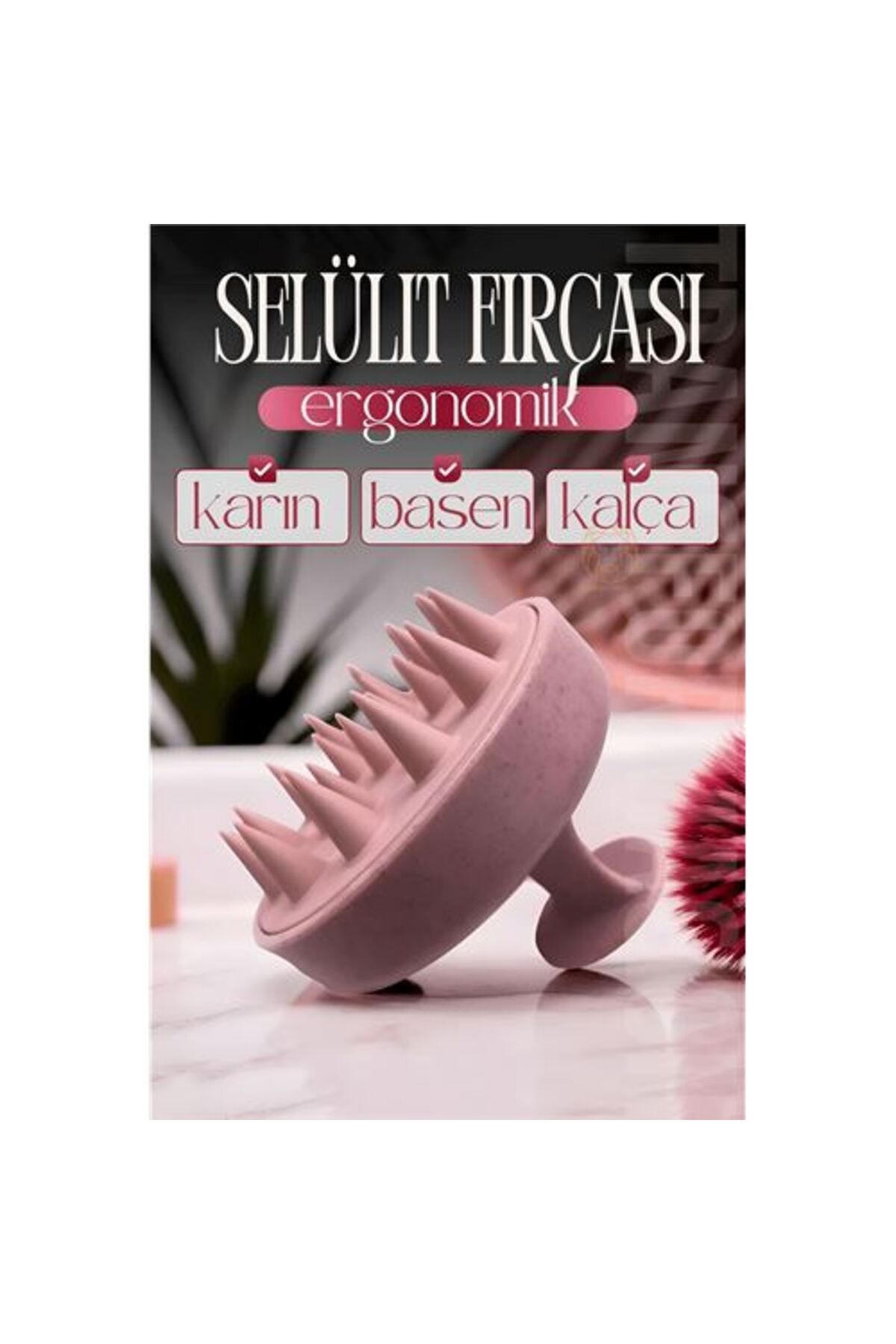 Findit Selülit Fırçası Ergonomik Tasarım