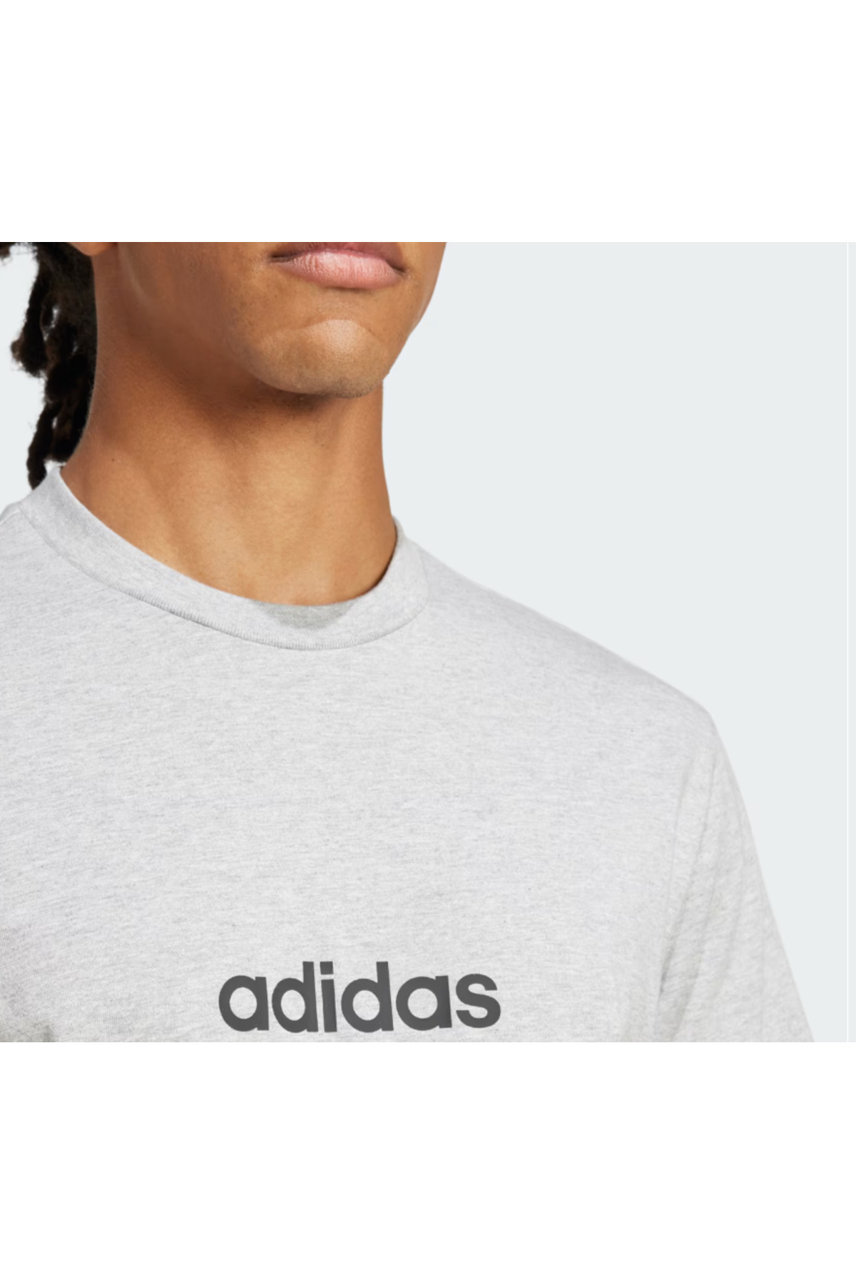 adidas-Essentials Linear Single Jersey t Shirt 5